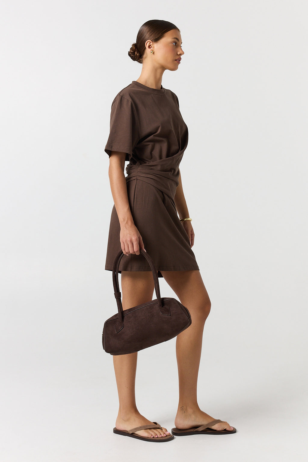 Blythe Mini Dress (Chocolate)