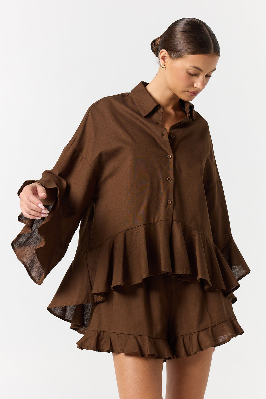 Eilish Shirt (Chocolate)