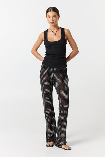 Zoe Pant (Black Polka)