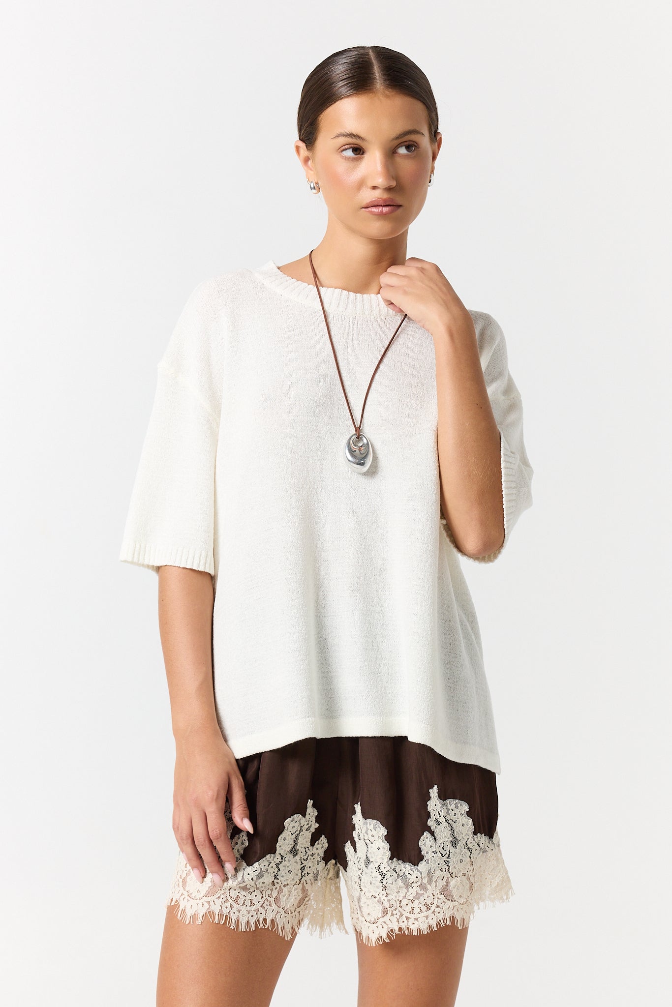 Adeline Knit Top (White)