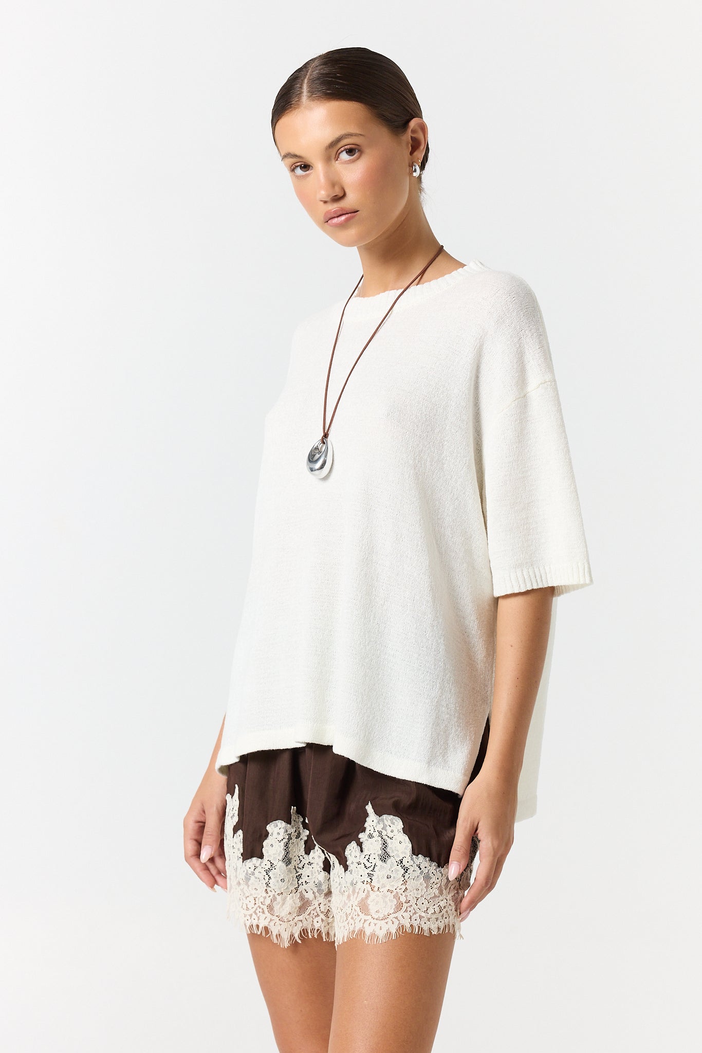 Adeline Knit Top (White)