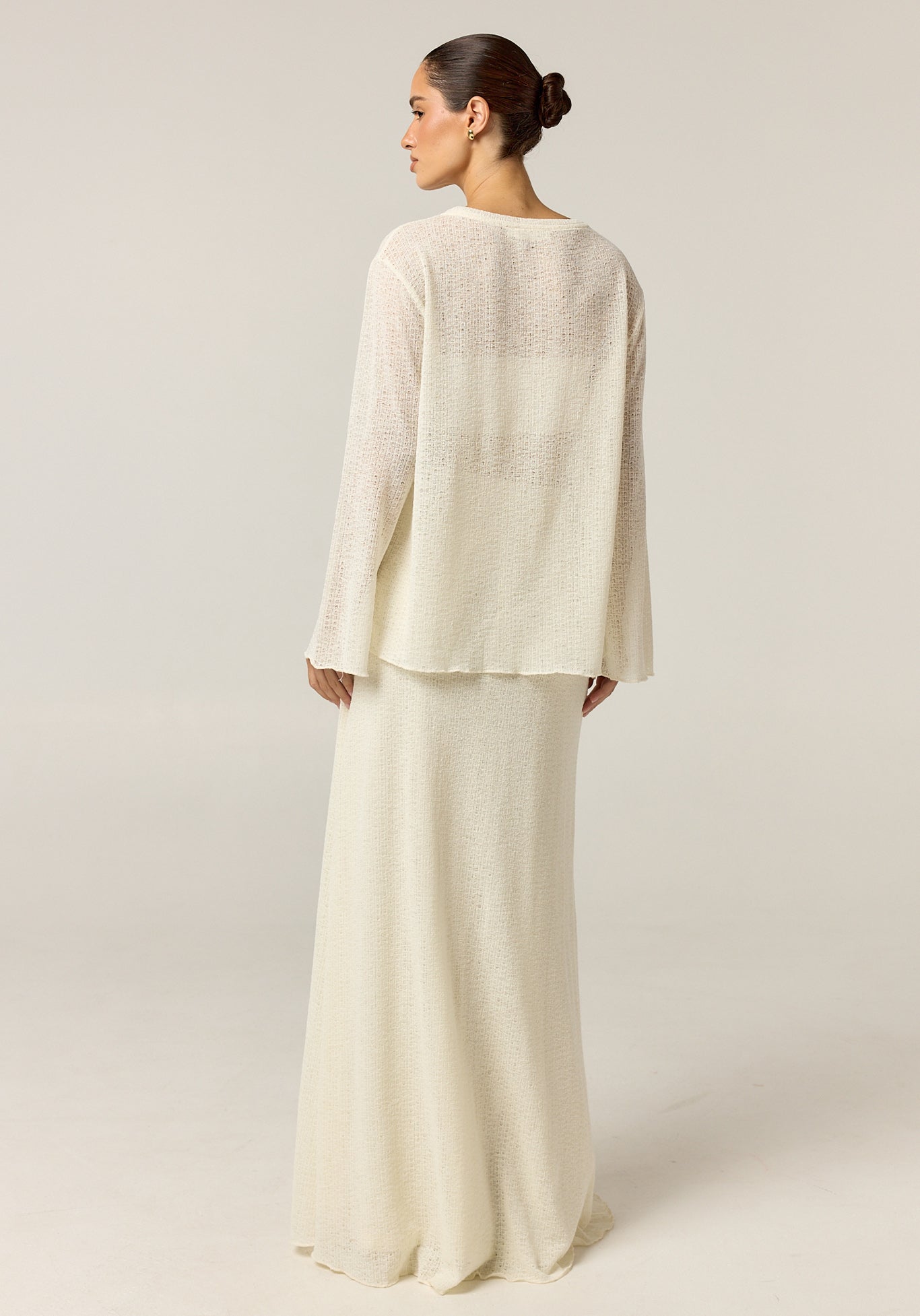 Goldie Knit Set (Cream)