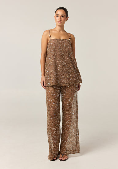 Callie Sequin Set (Chocolate)