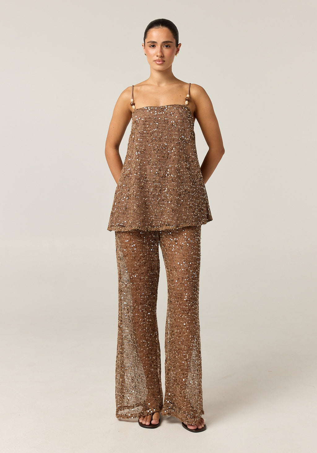 Callie Sequin Set (Chocolate)