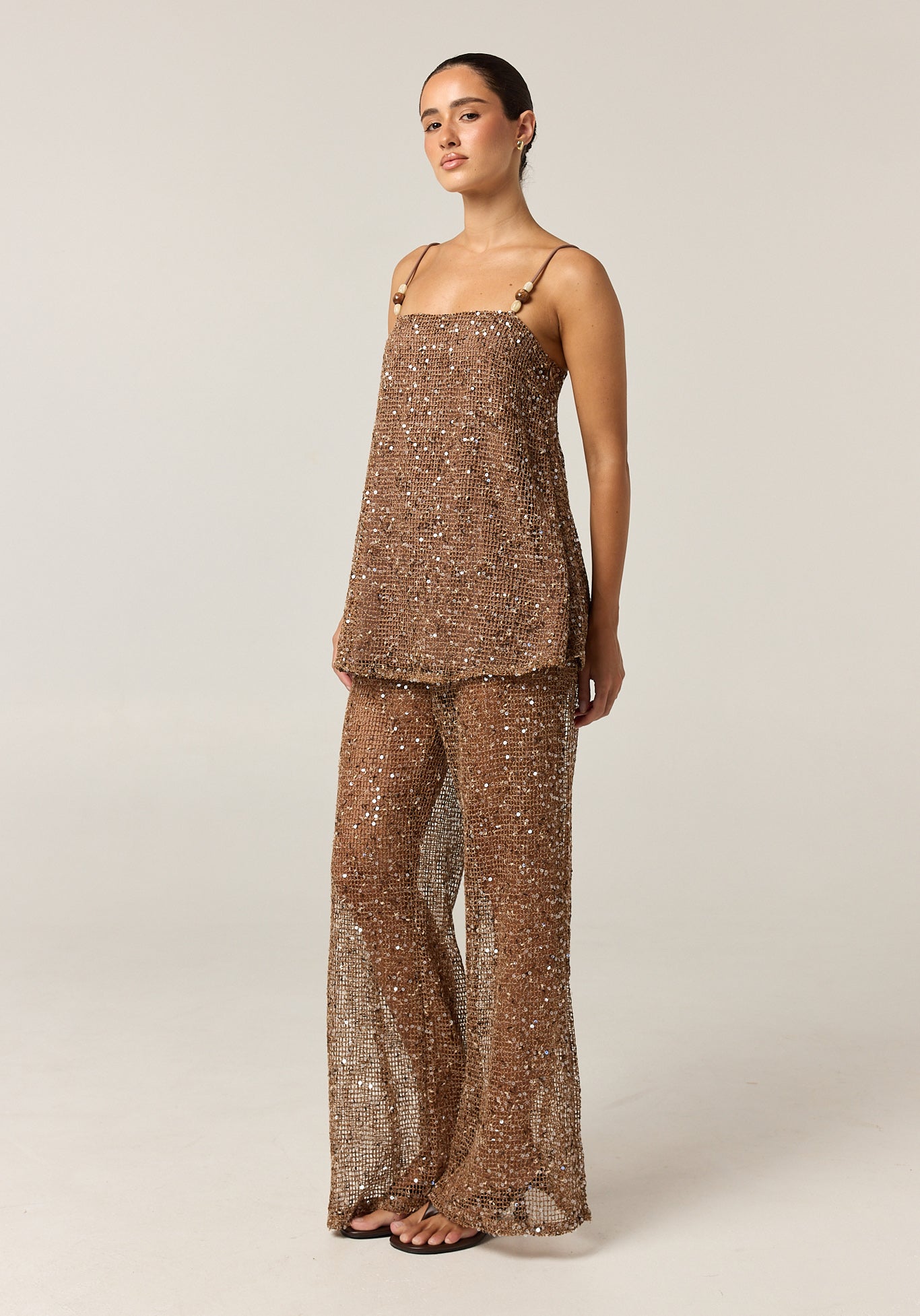Callie Sequin Set (Chocolate)