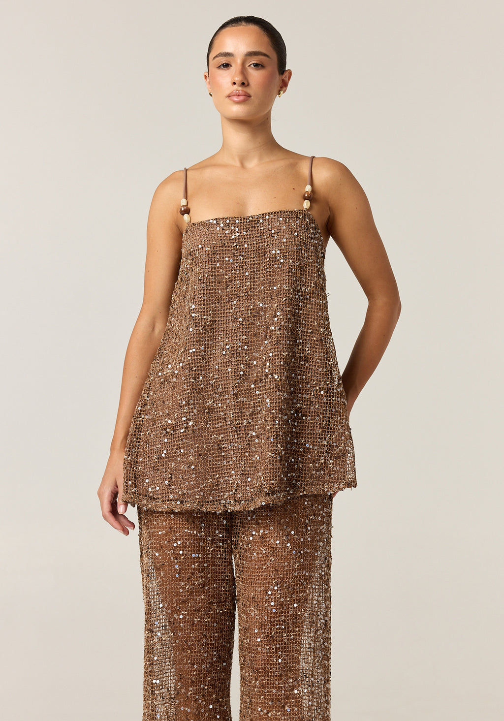 Callie Sequin Set (Chocolate)