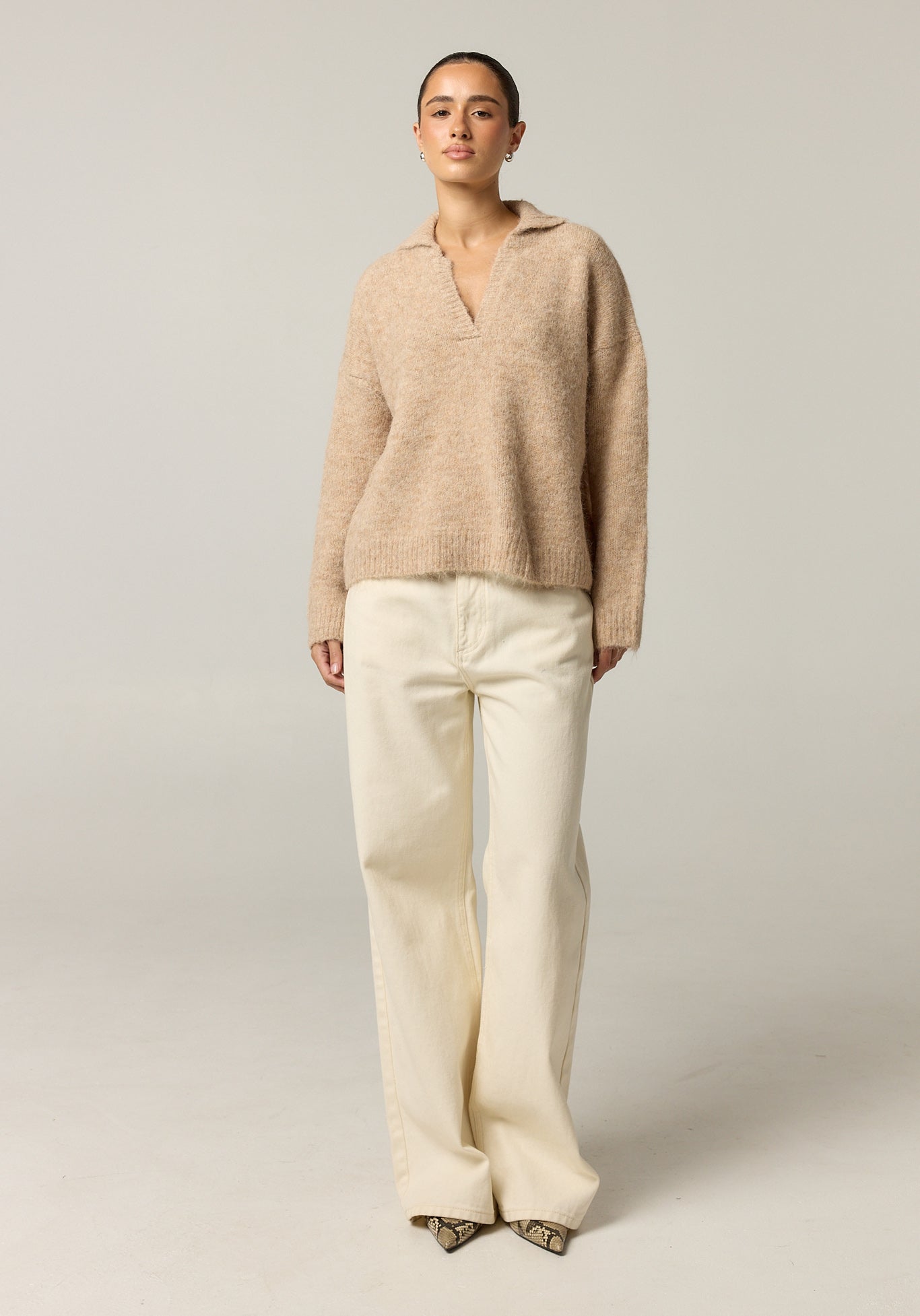Morgan Knit Jumper (Taupe)