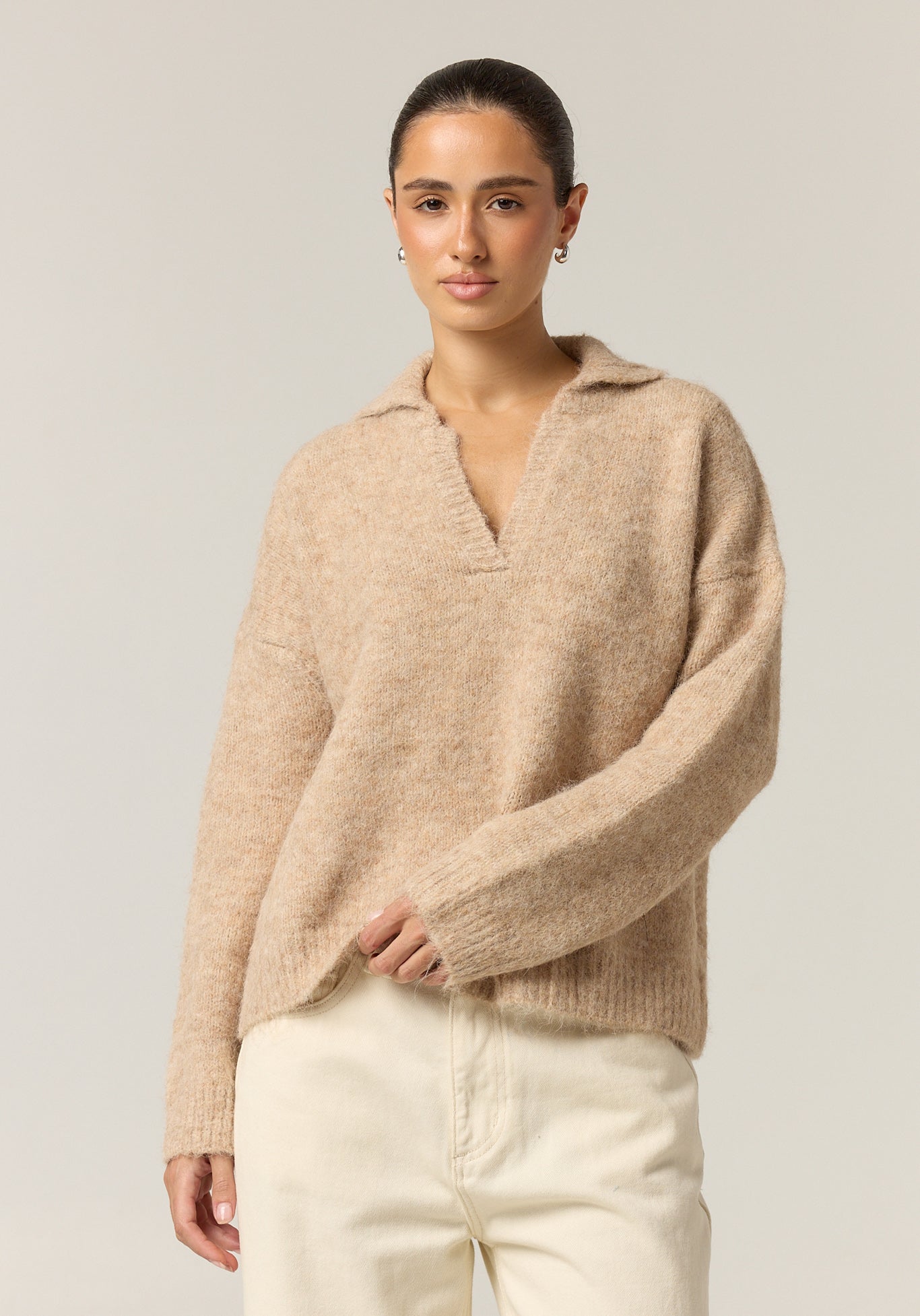 Morgan Knit Jumper (Taupe)