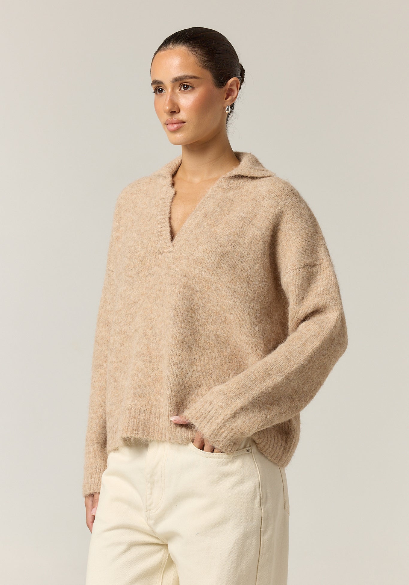 Morgan Knit Jumper (Taupe)