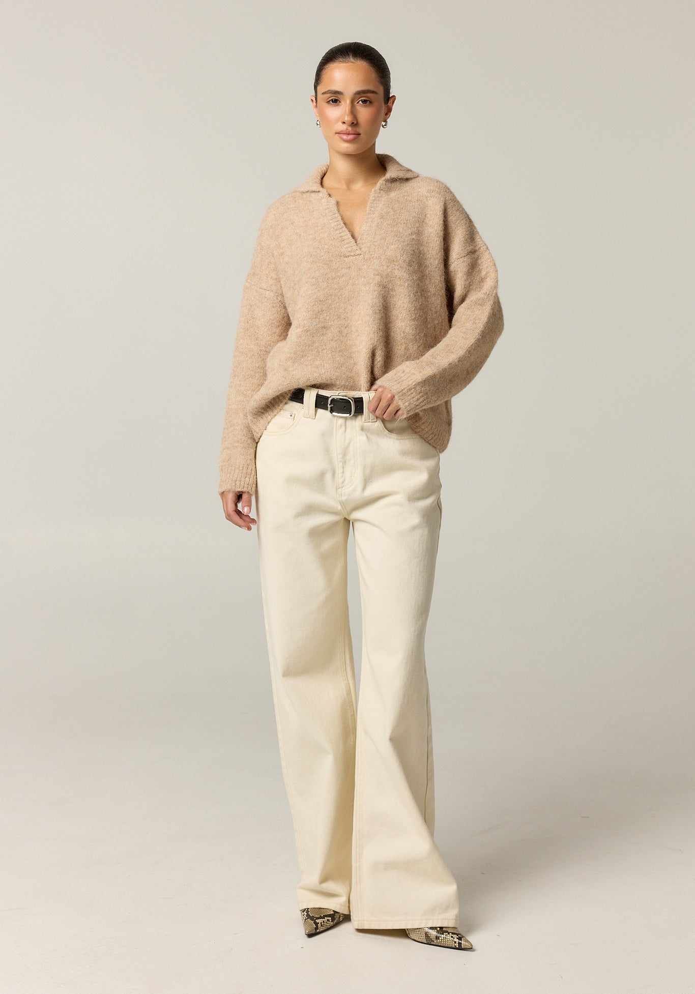 Morgan Knit Jumper (Taupe)