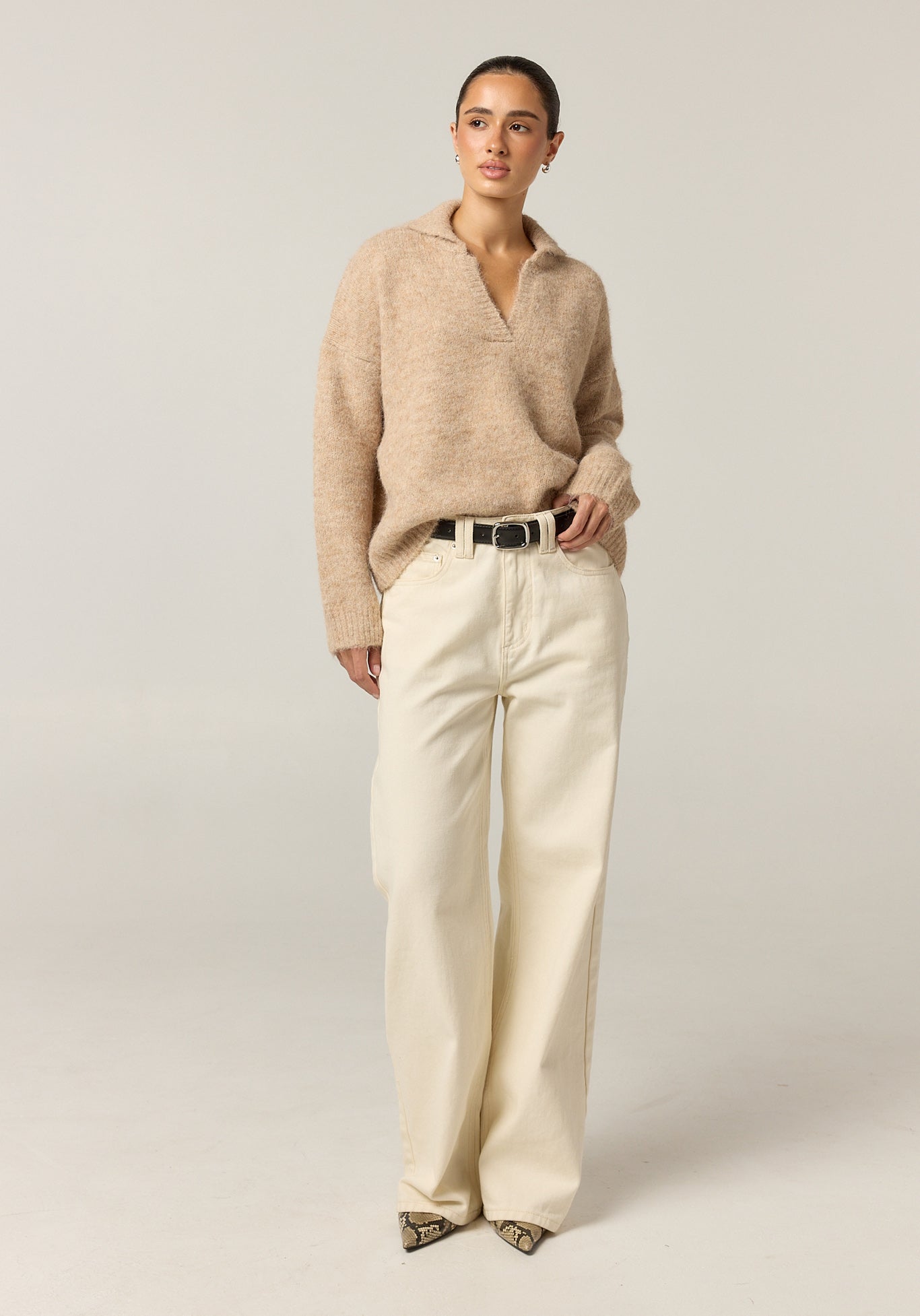 Morgan Knit Jumper (Taupe)