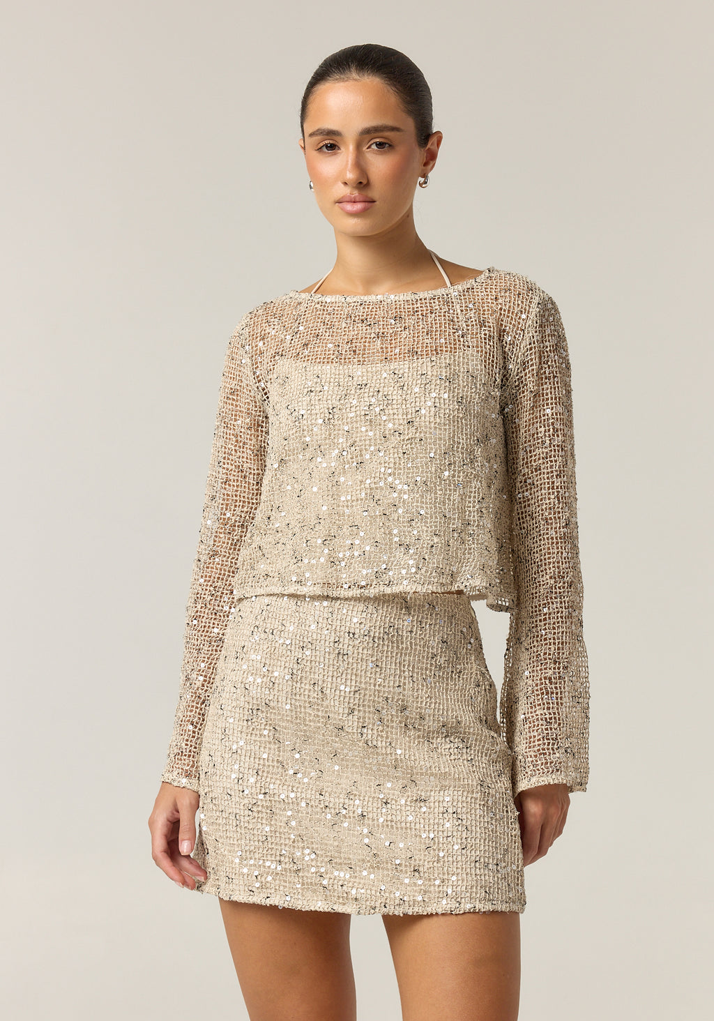 Edela Sequin Set (Beige)