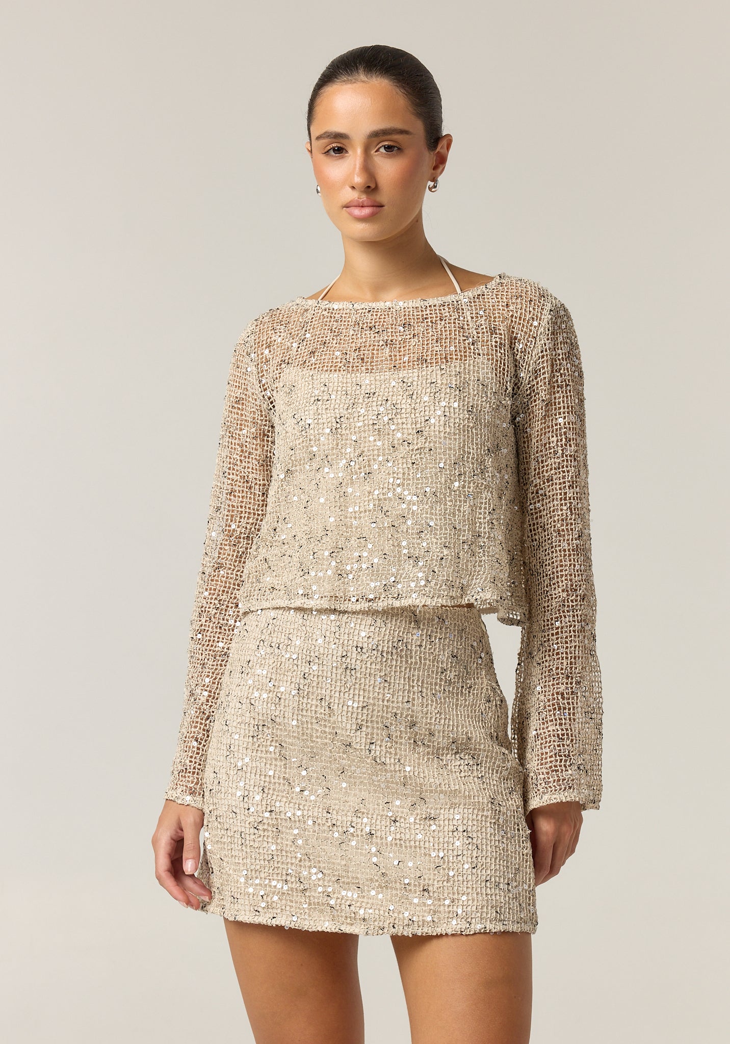 Edela Sequin Set (Beige)