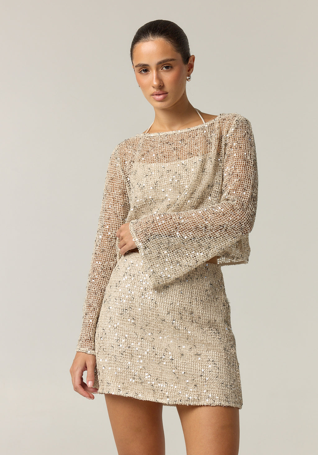 Edela Sequin Set (Beige)