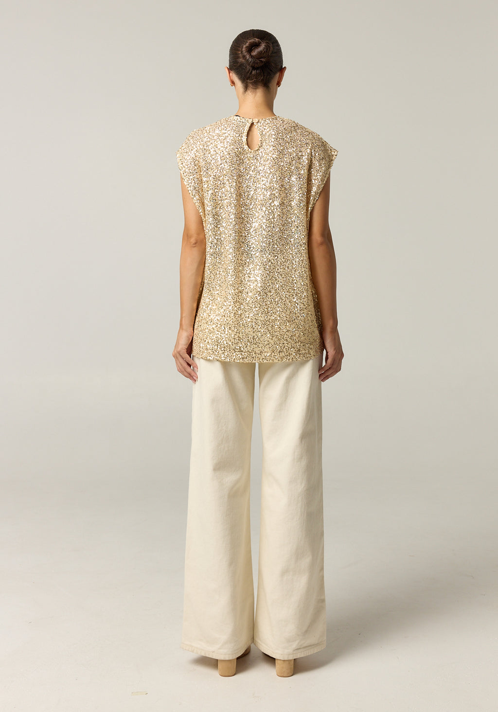 Stevie Sequin Top (Gold)