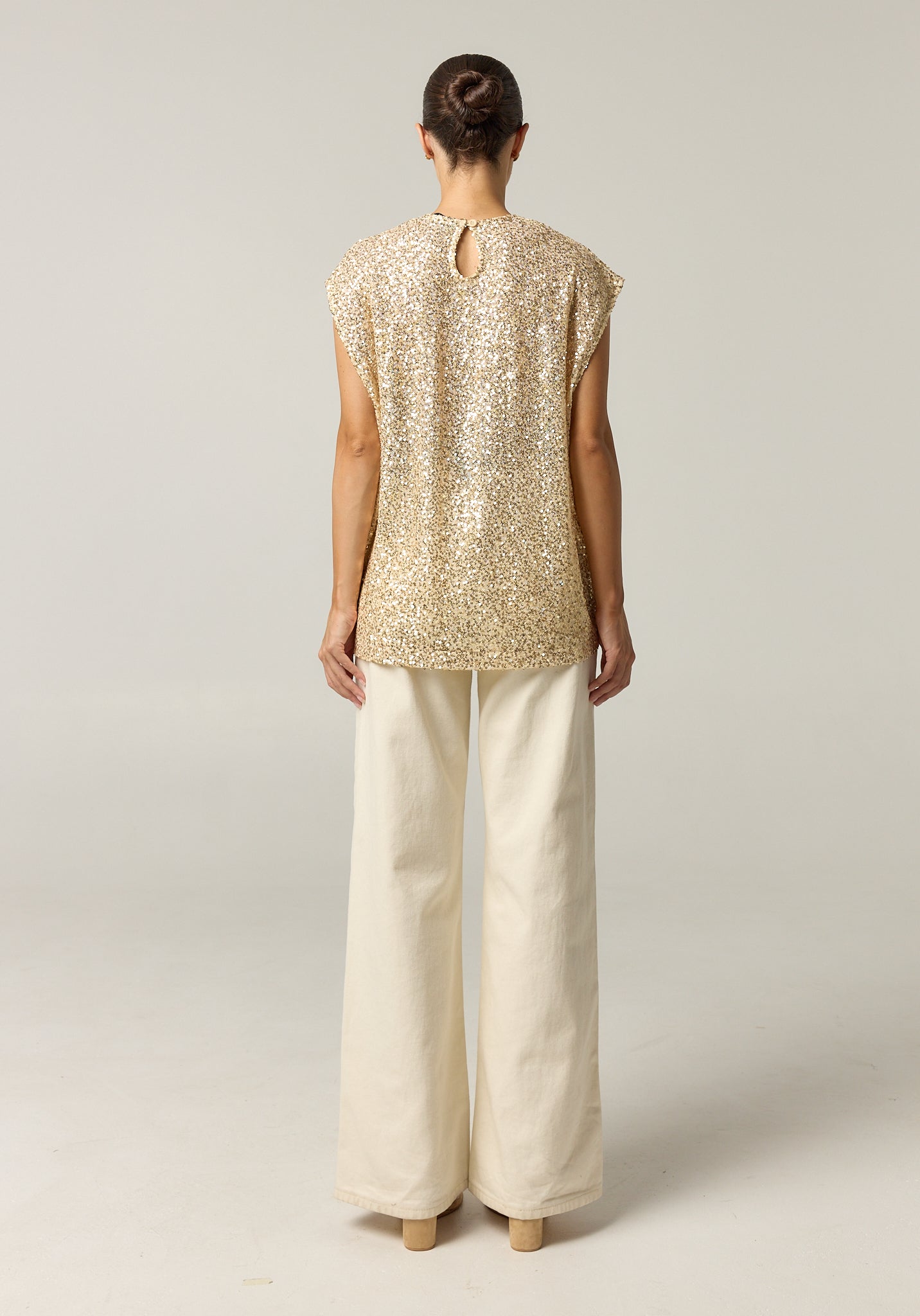 Stevie Sequin Top (Gold)