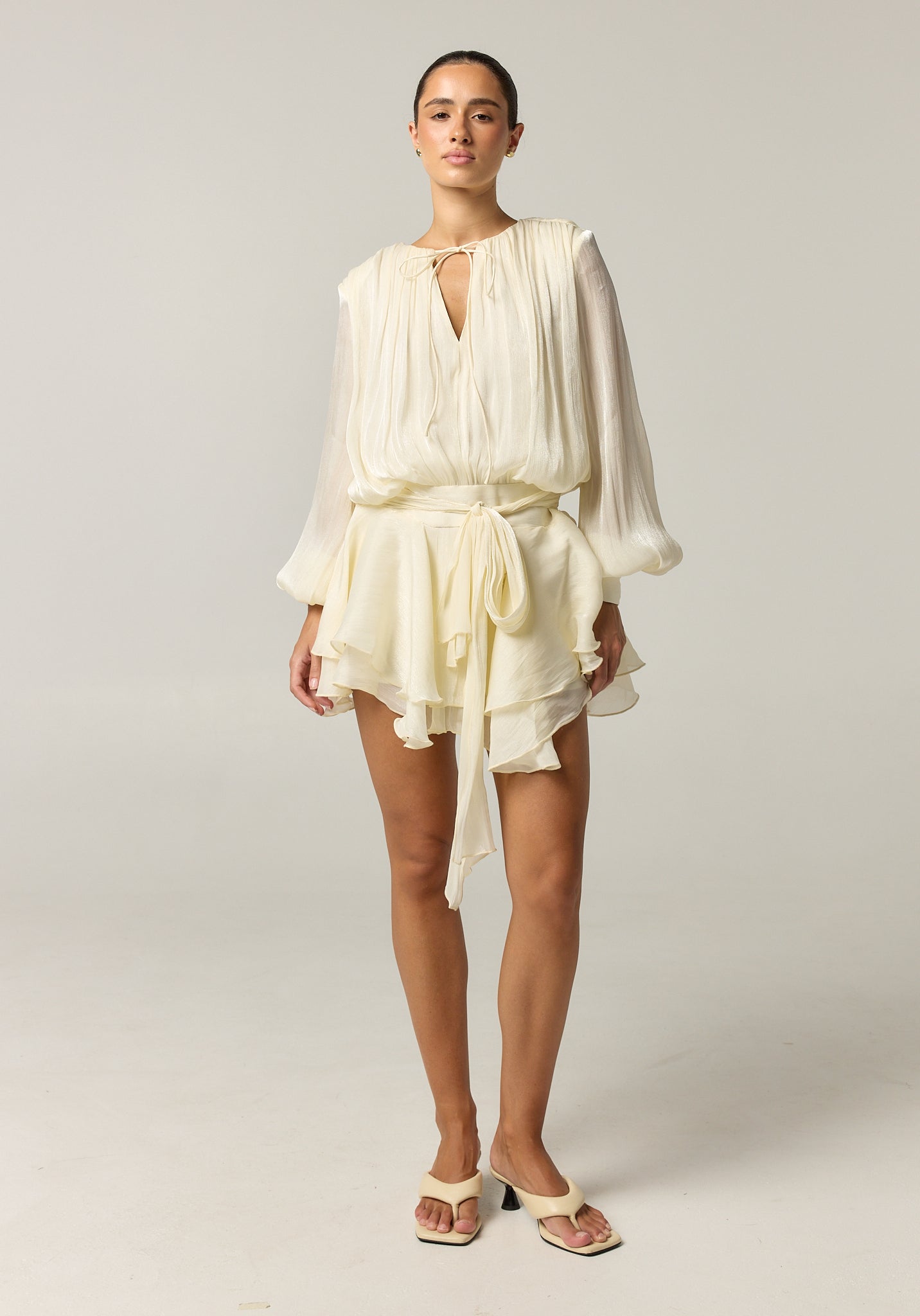 Faythe Mini Dress (Cream)