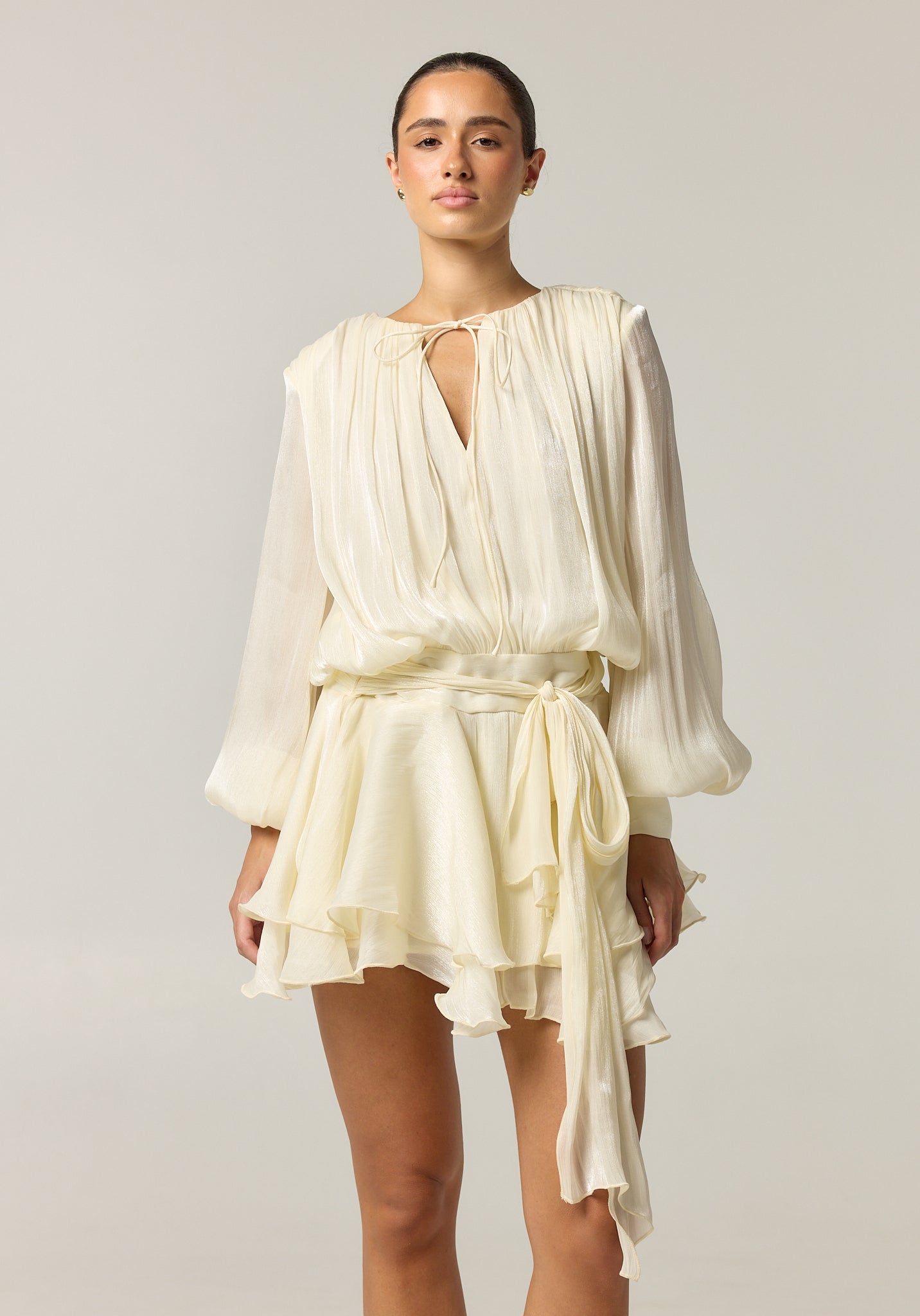Faythe Mini Dress (Cream)