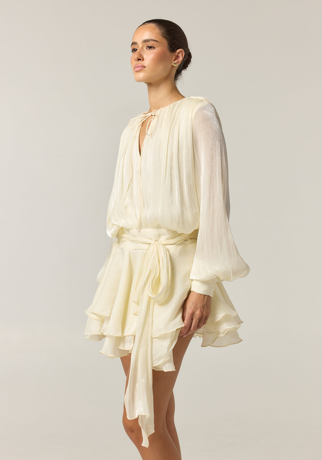 Faythe Mini Dress (Cream)