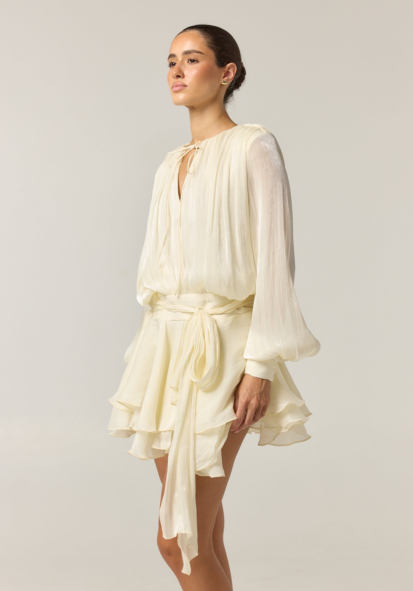 Faythe Mini Dress (Cream)