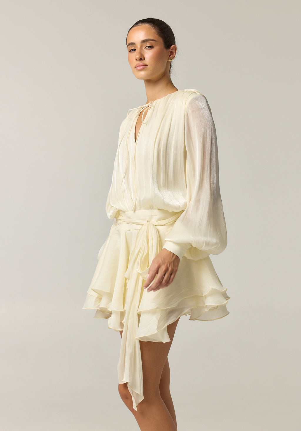 Faythe Mini Dress (Cream)