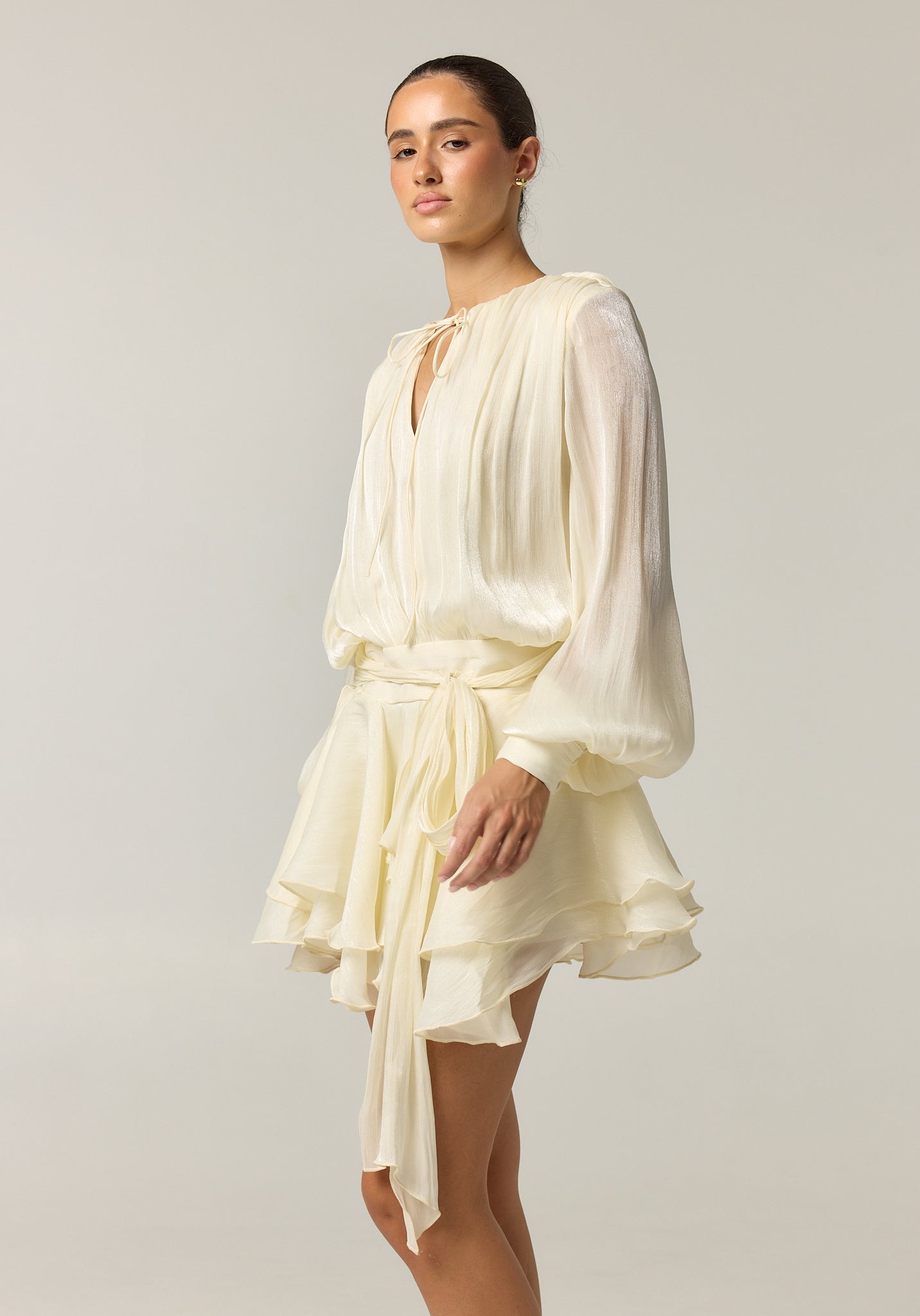 Faythe Mini Dress (Cream)