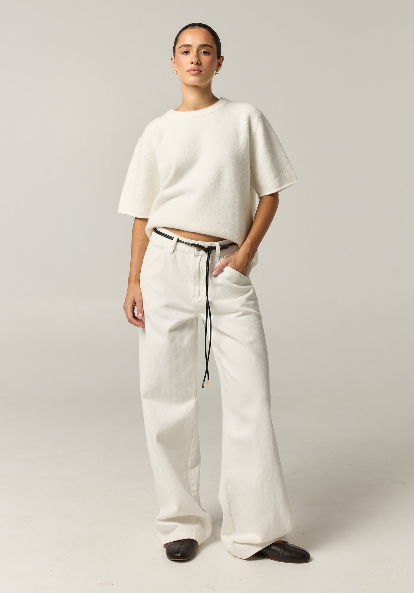 Maeve Knit Top (White)