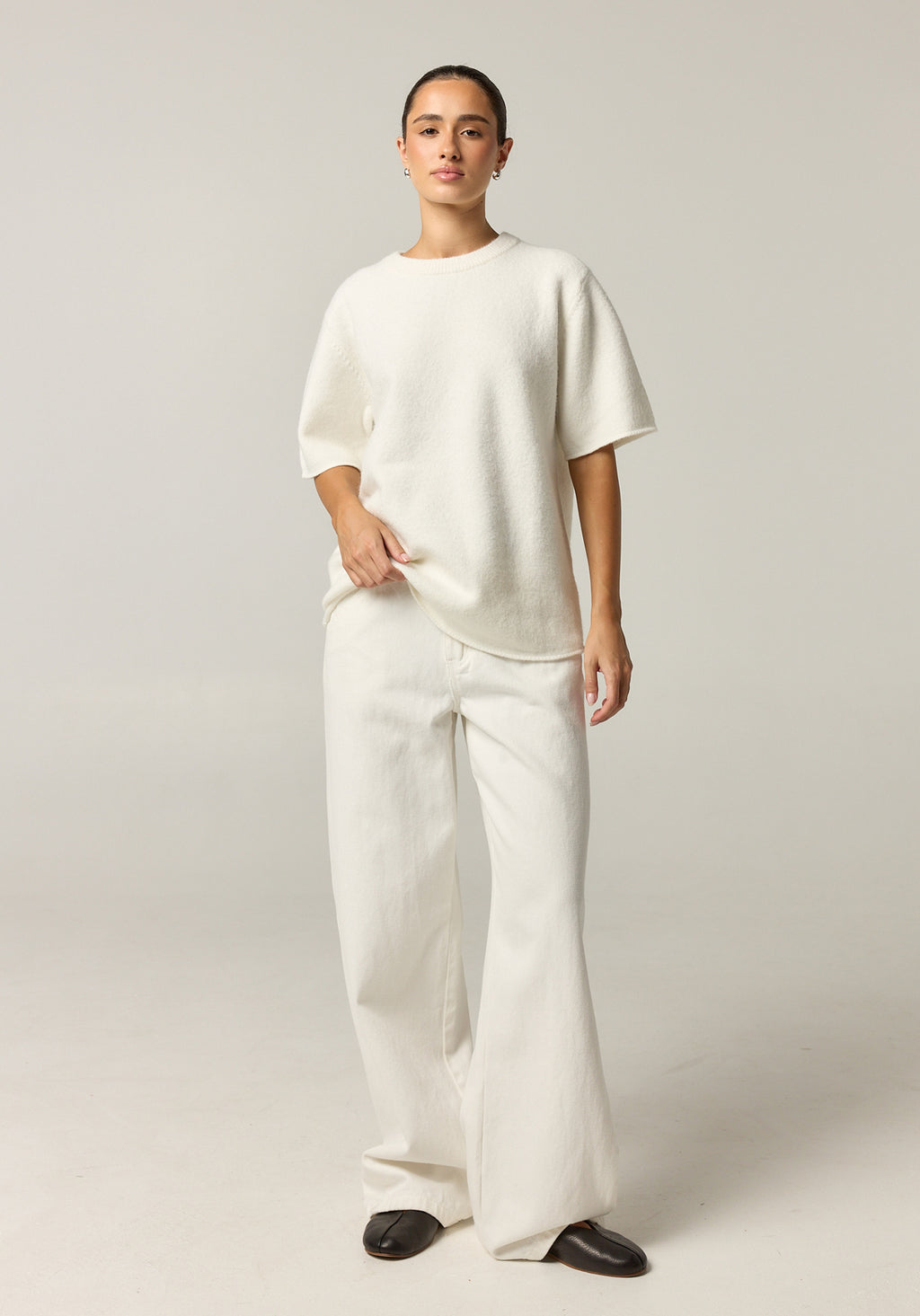 Maeve Knit Top (White)