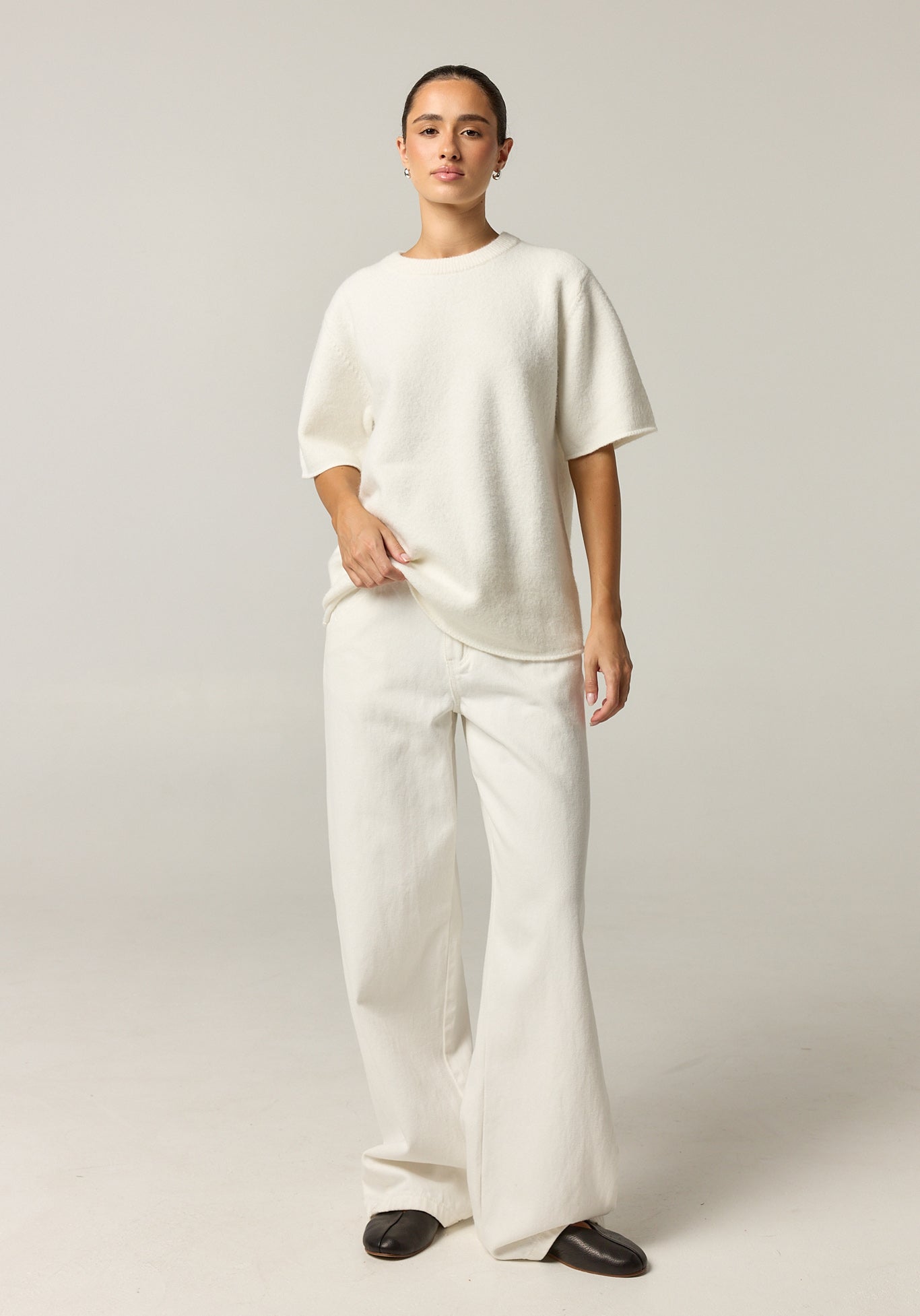 Maeve Knit Top (White)