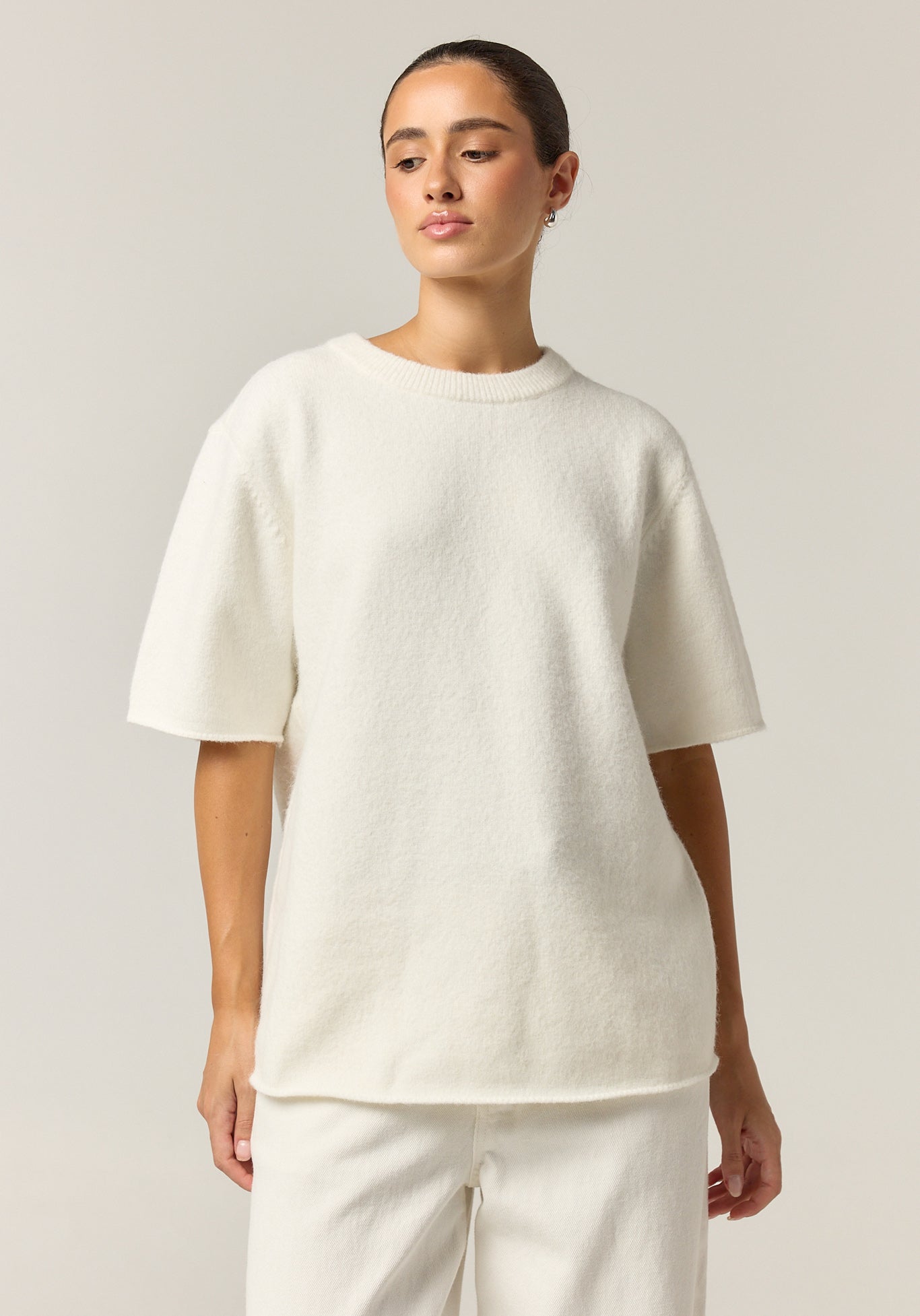 Maeve Knit Top (White)