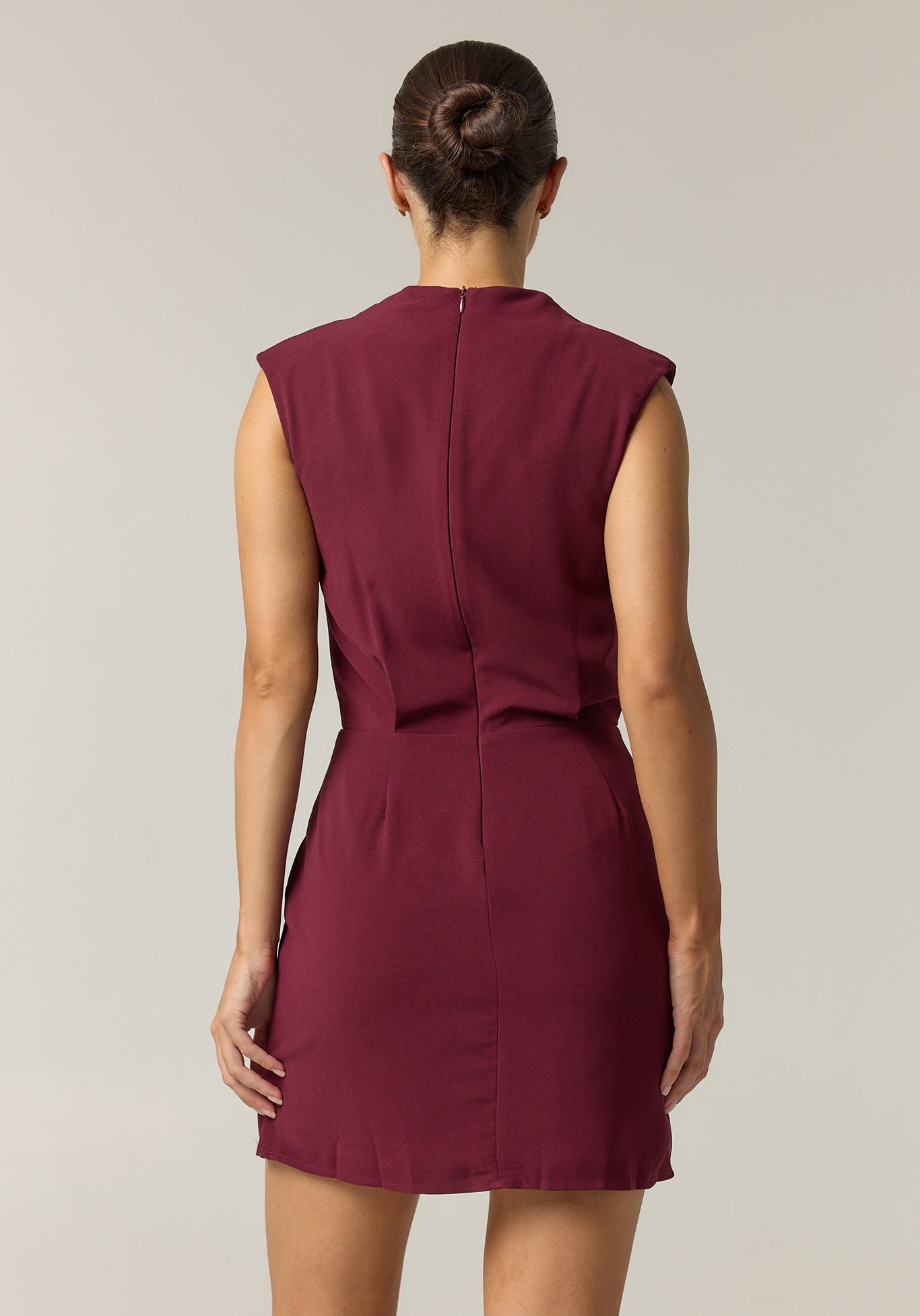 Kalani Mini Dress (Wine)