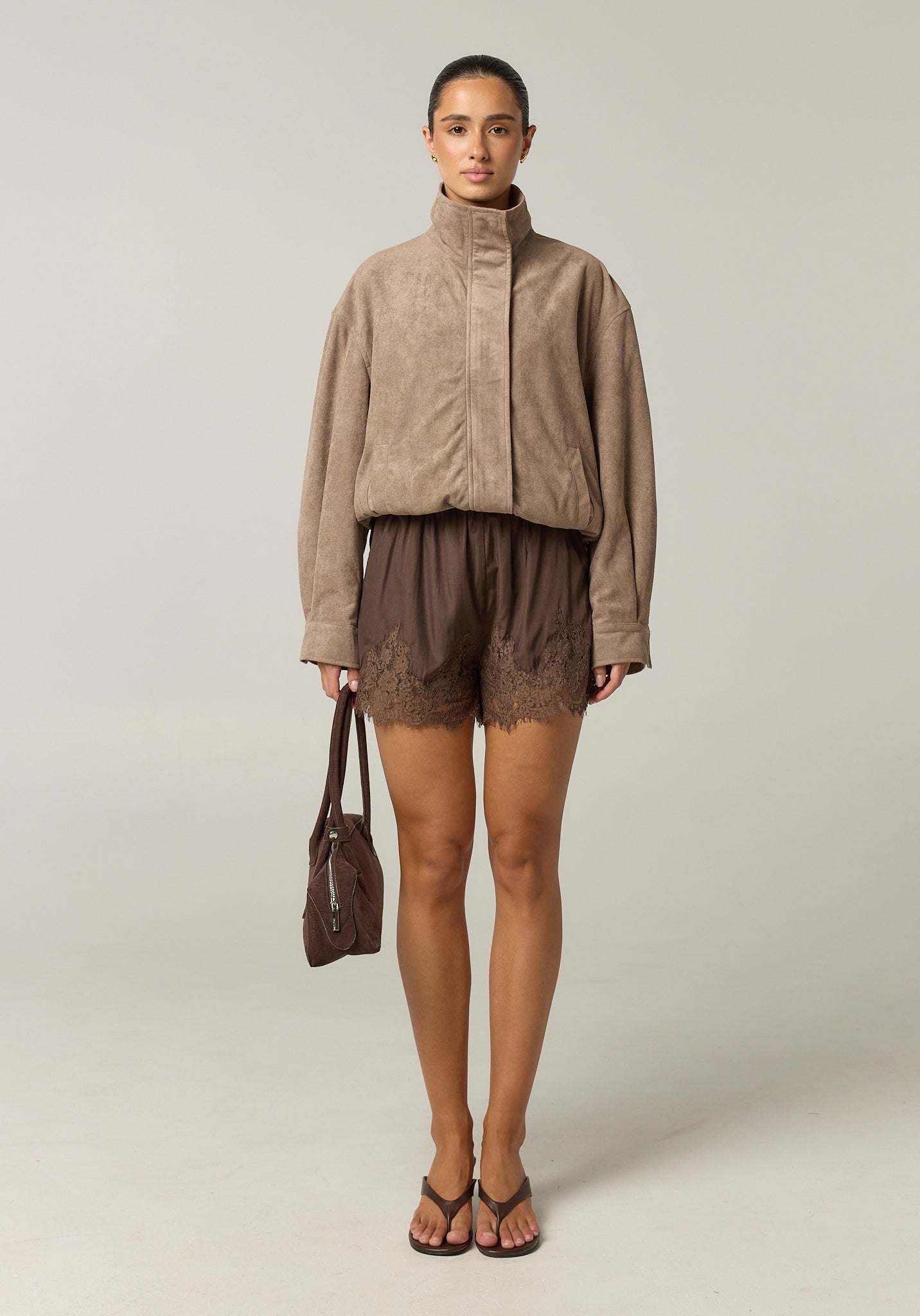 Cody Lace Short (Chocolate)