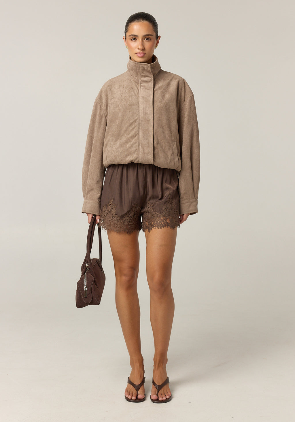 Cody Lace Short (Chocolate)