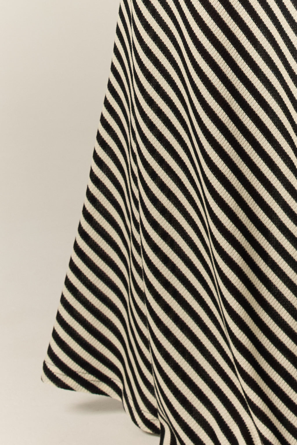 Parker Knit Maxi Skirt (Black/Cream Stripe)