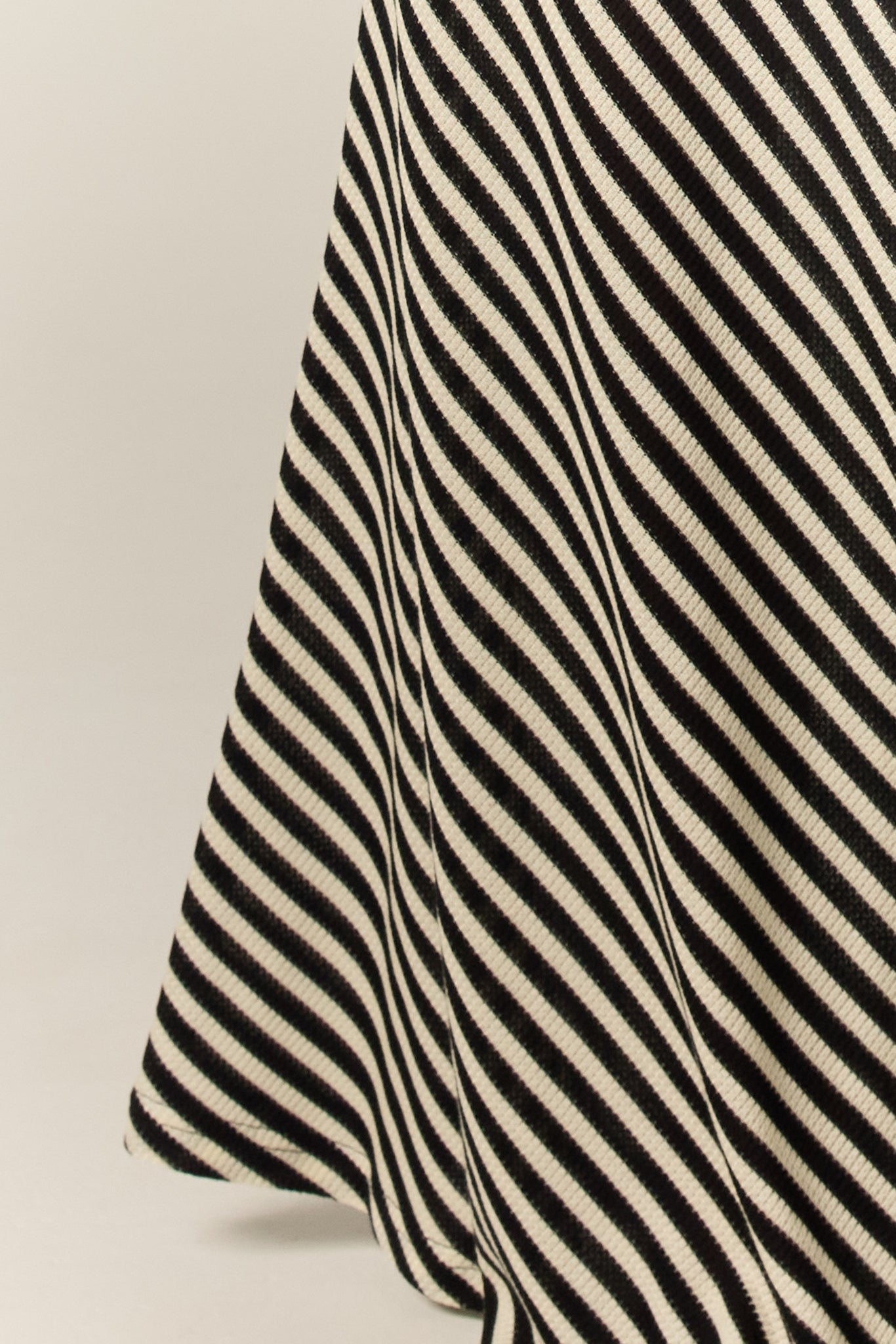 Parker Knit Maxi Skirt (Black/Cream Stripe)