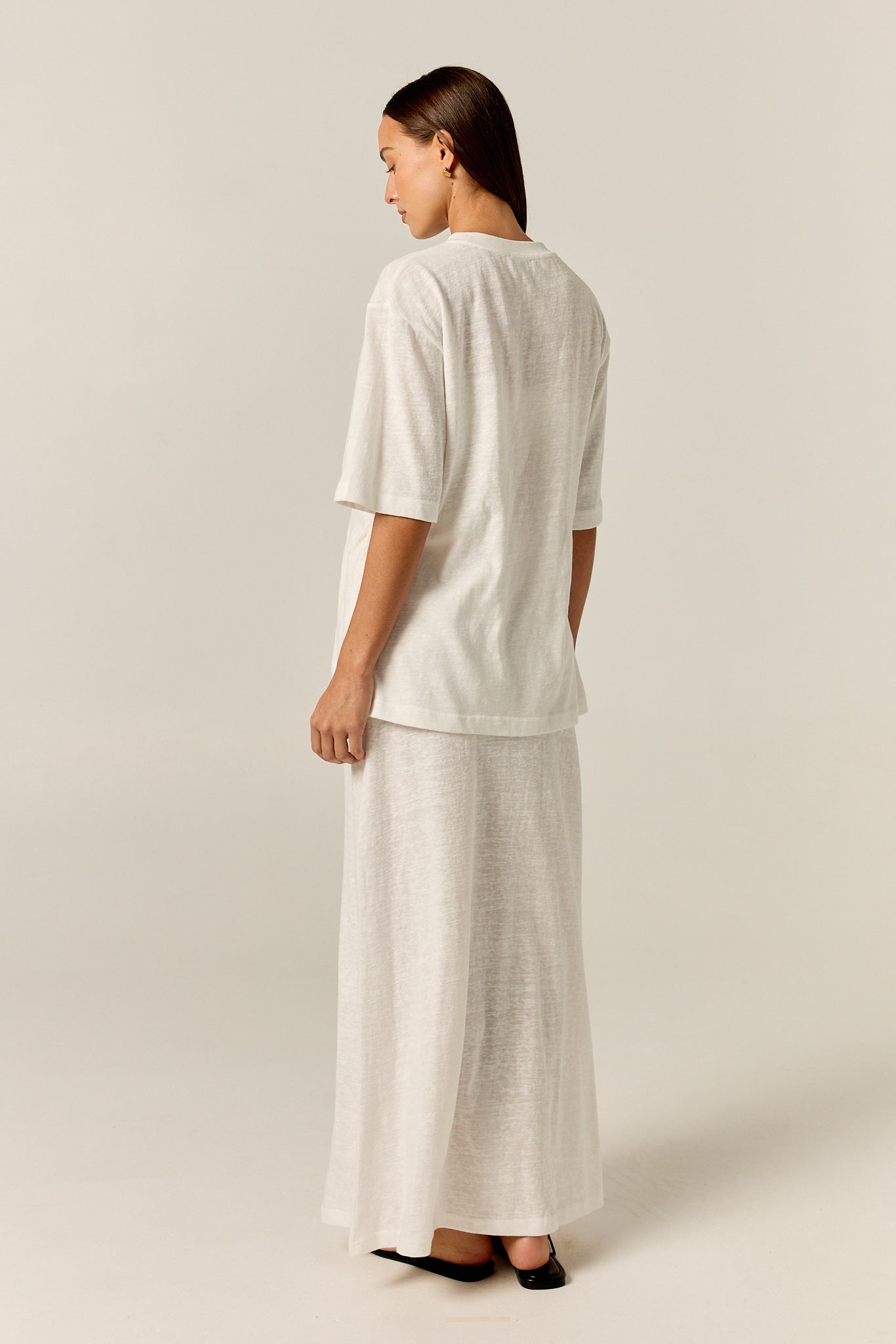 Noa Belted Tee (White)