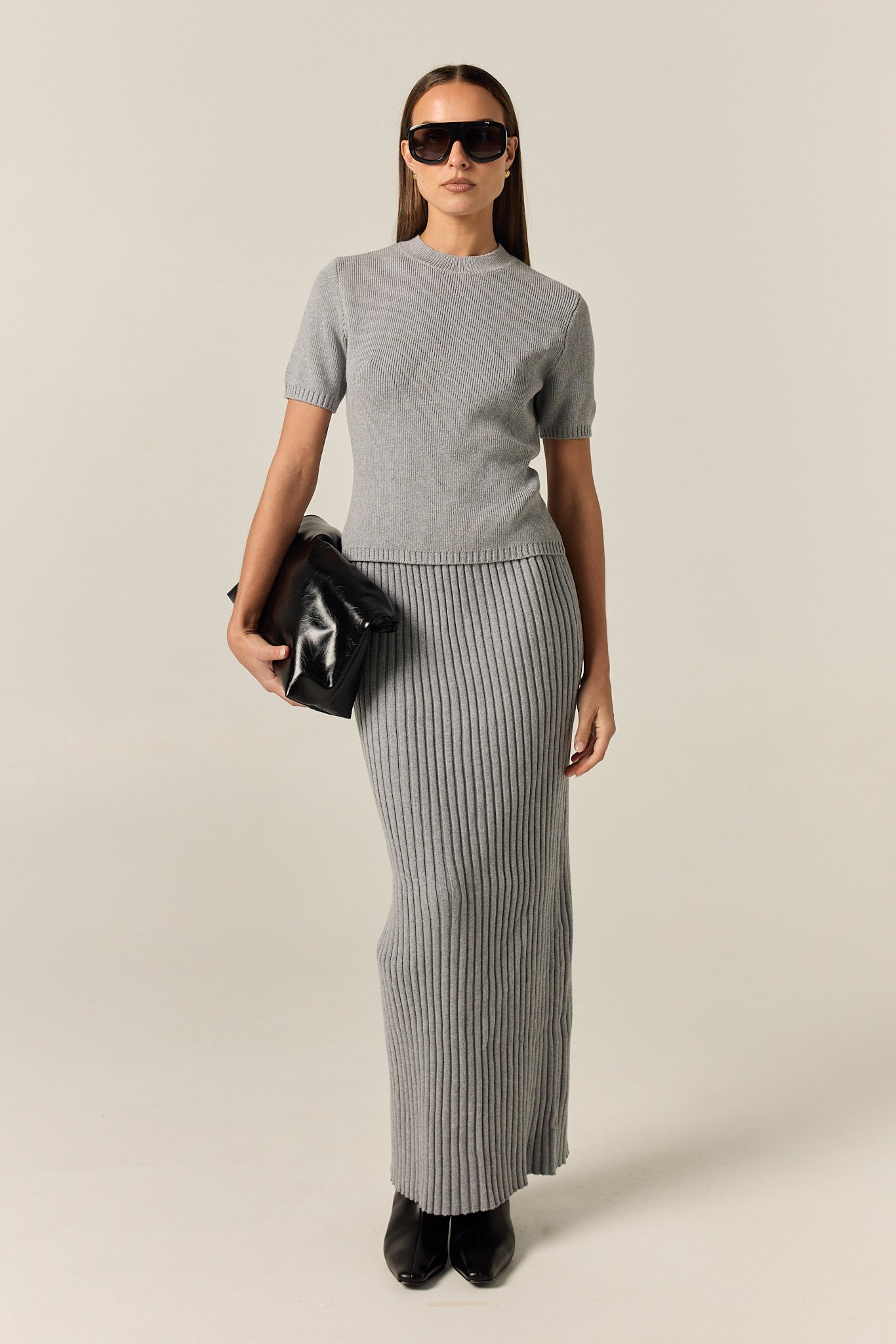 Jordy Knit Tee (Grey)