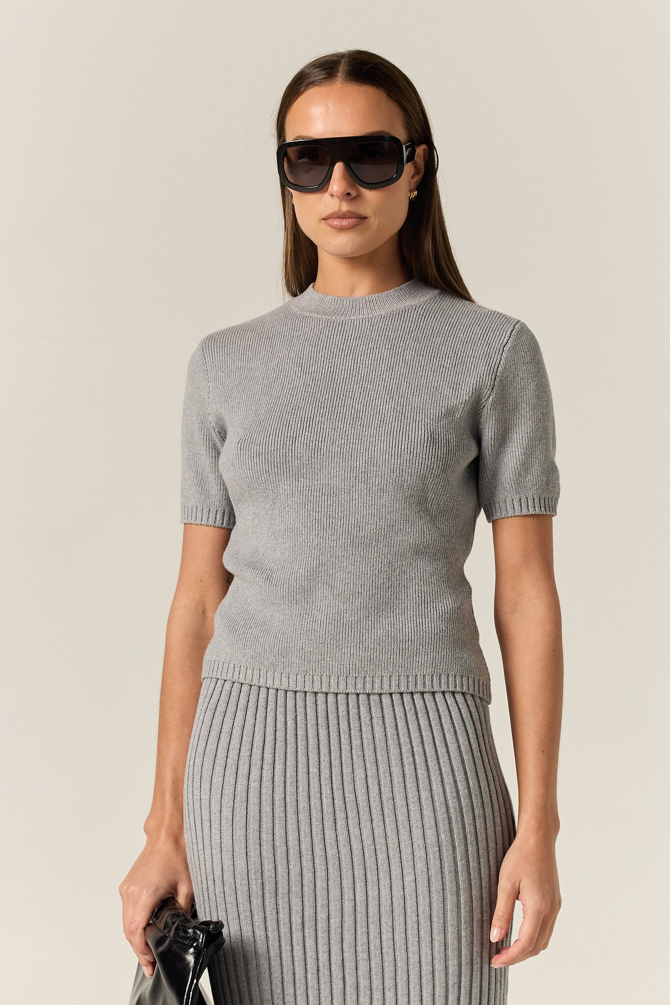 Jordy Knit Tee (Grey)