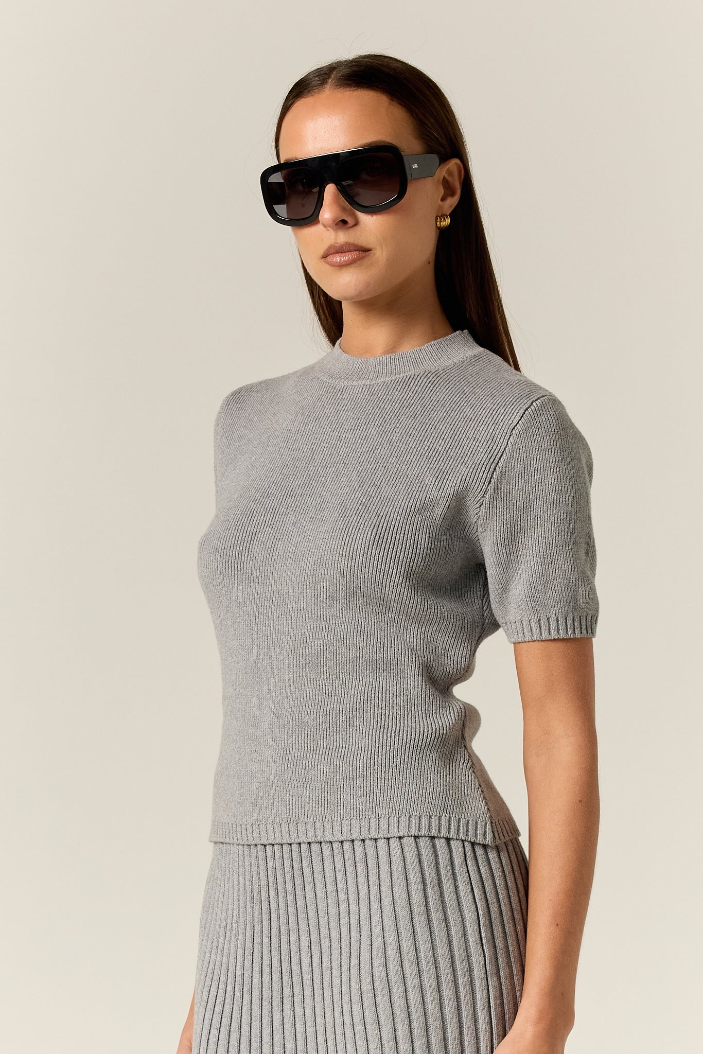 Jordy Knit Tee (Grey)