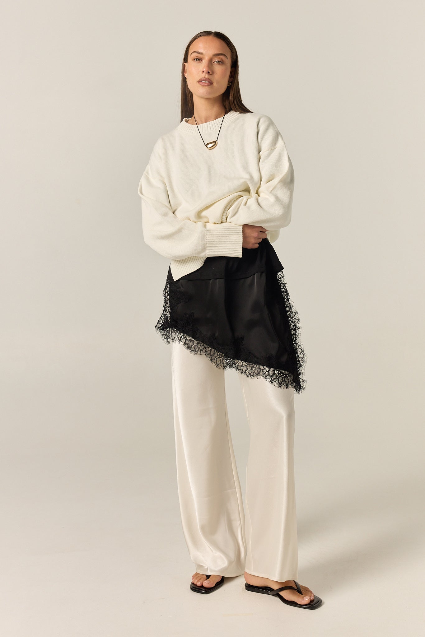 Ines Pant (Cream)