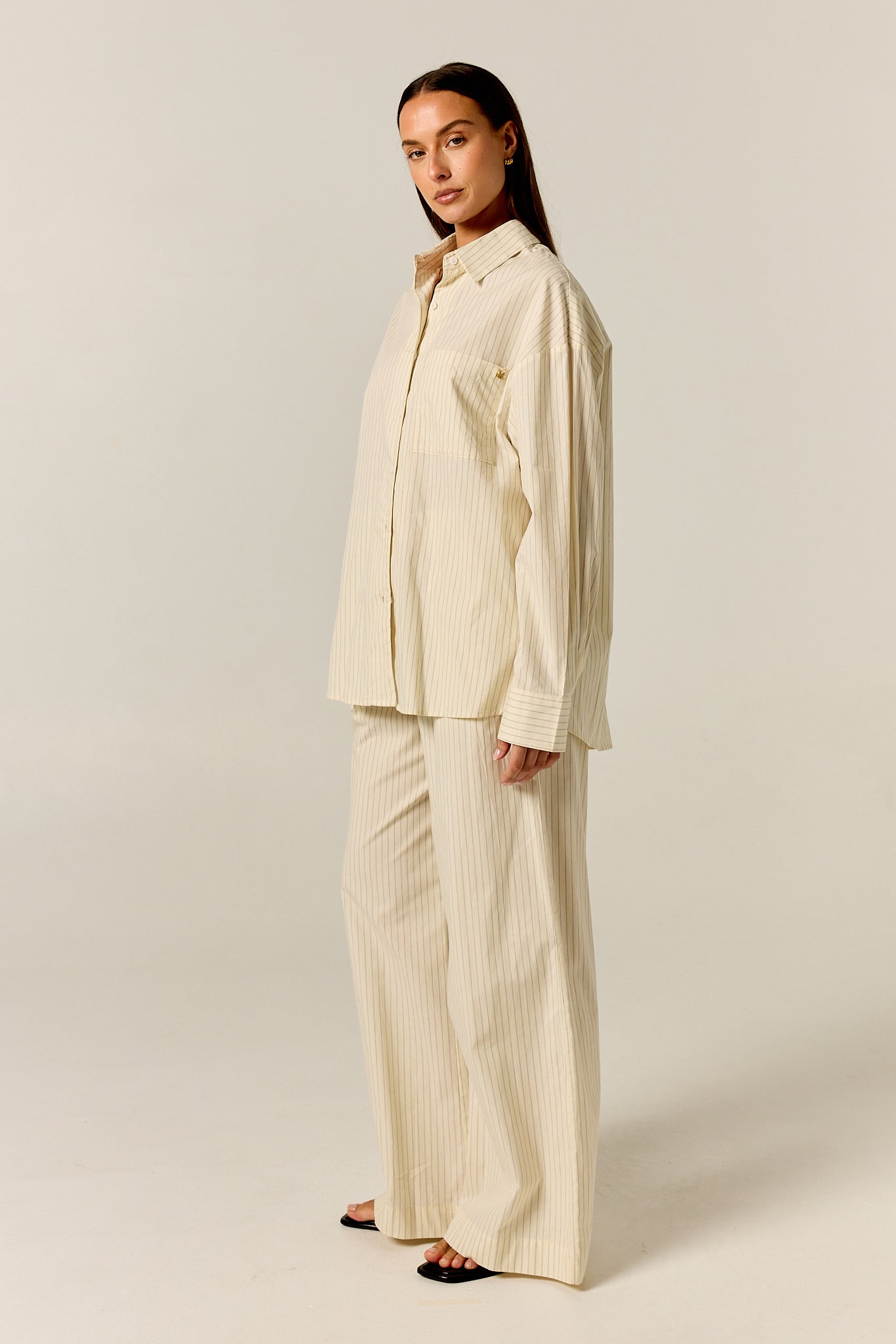 Ellis Pant (Butter Pinstripe)