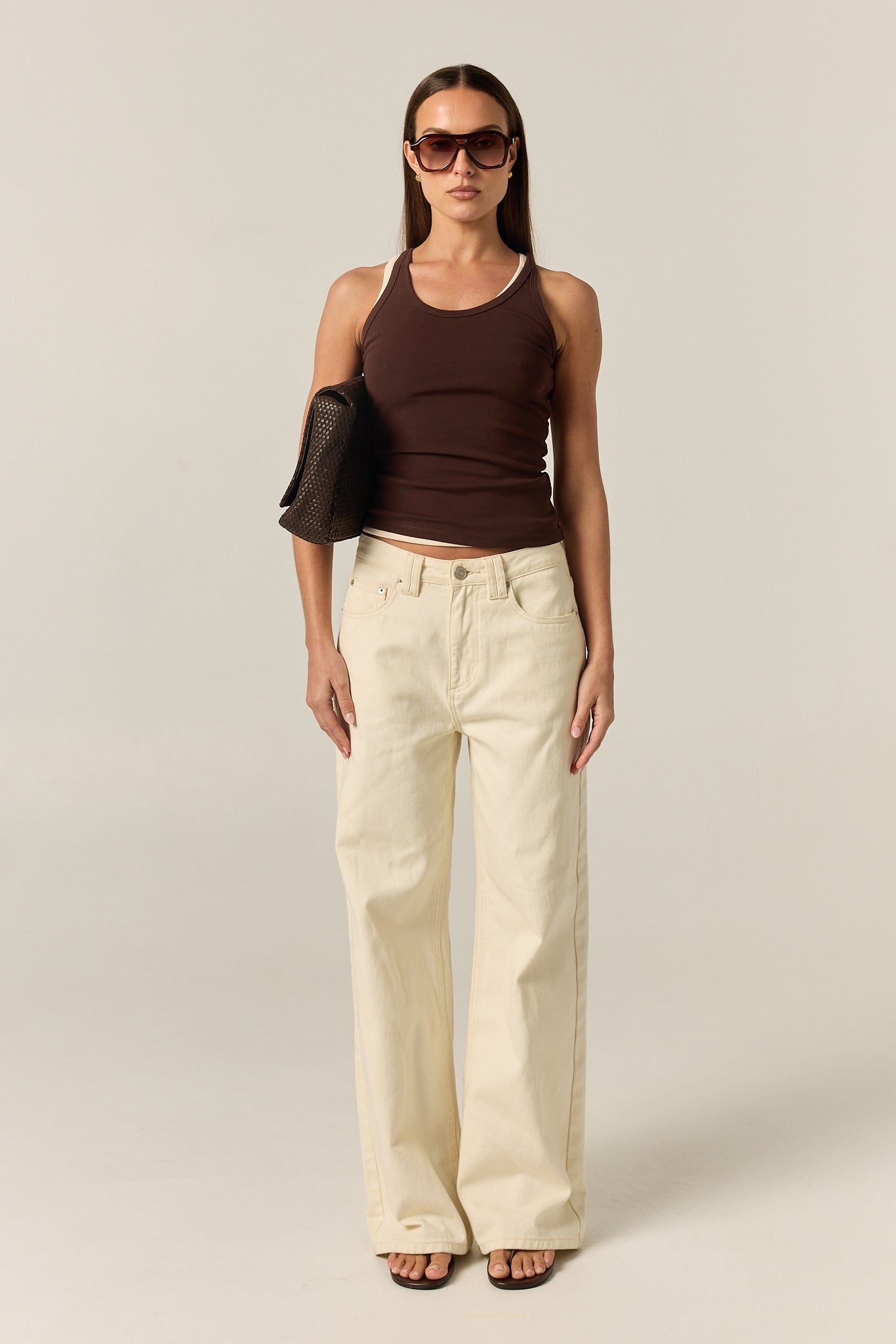Cinder Racer Tank (Chocolate)