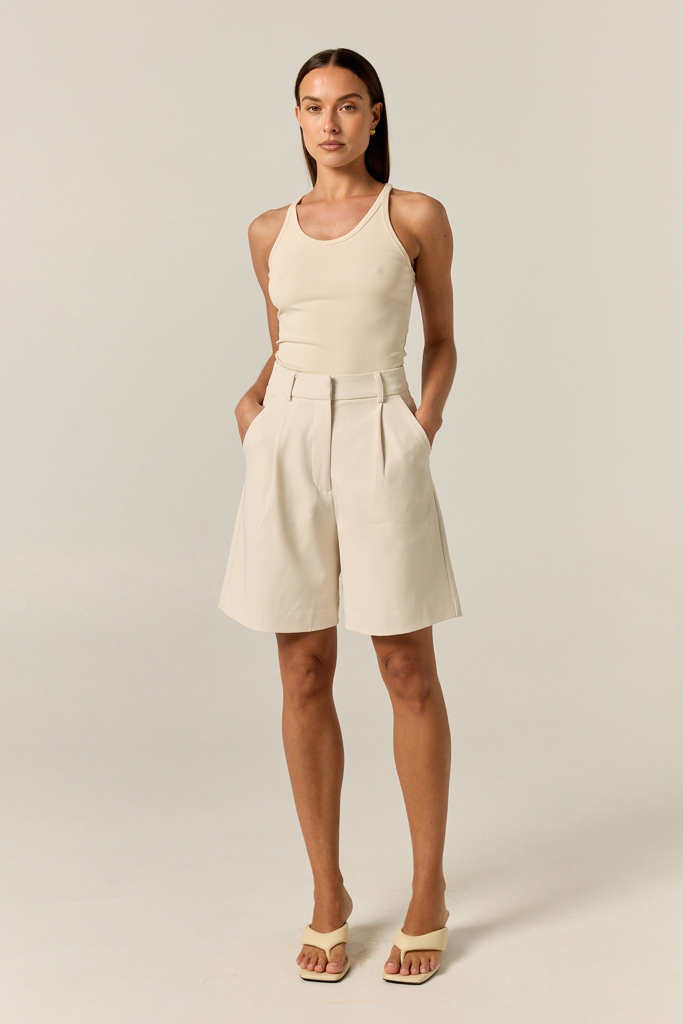 Cameron Tailored Bermuda Short (Cream)