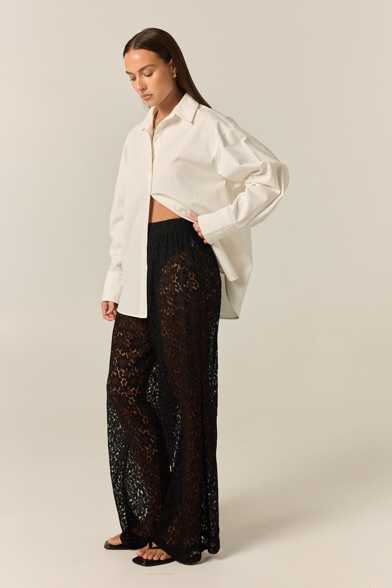 Thea 2.0 Lace Pant (Black)
