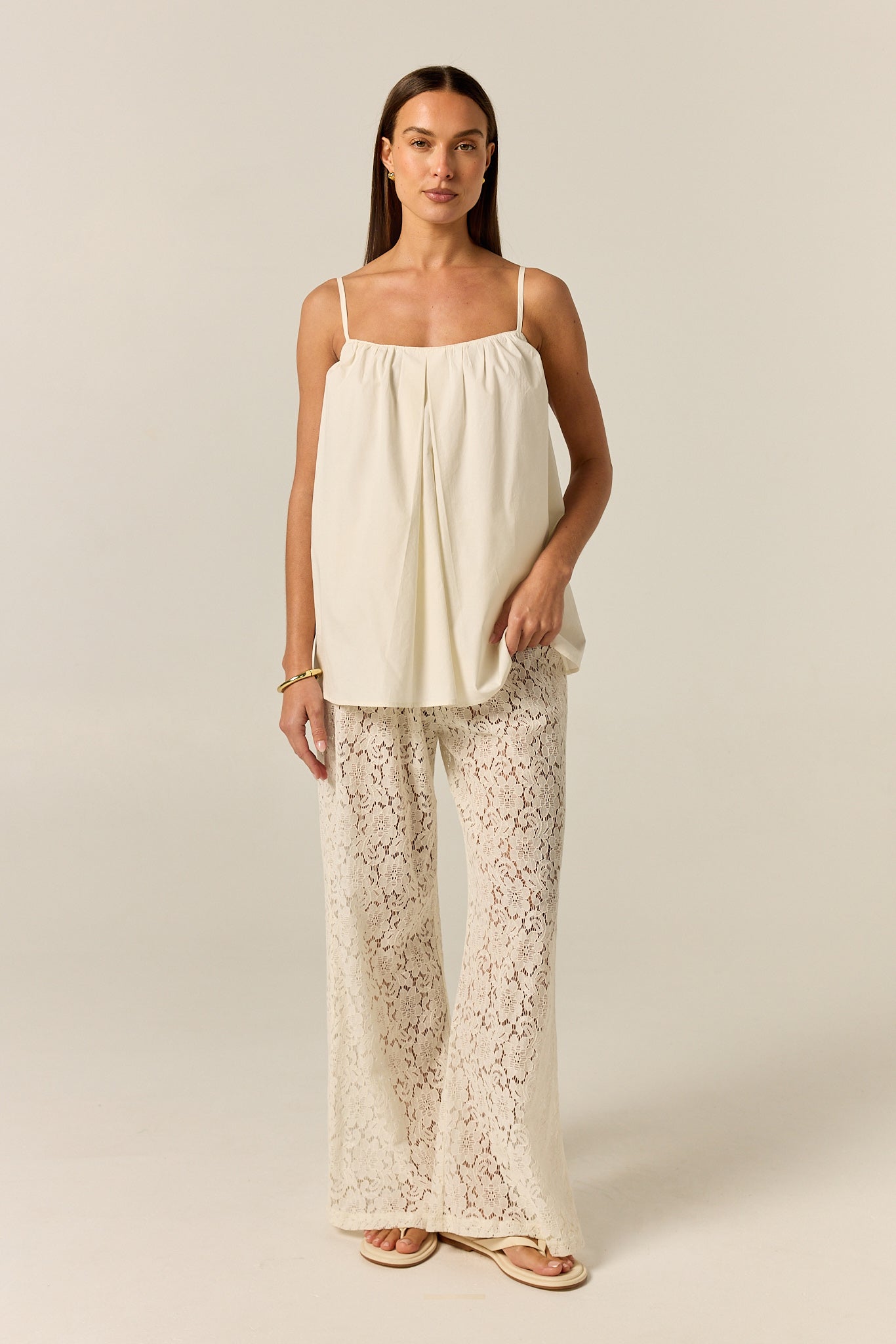 Thea 2.0 Lace Pant (Cream)