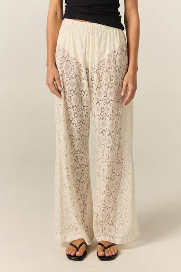 Thea 2.0 Lace Pant (Cream)