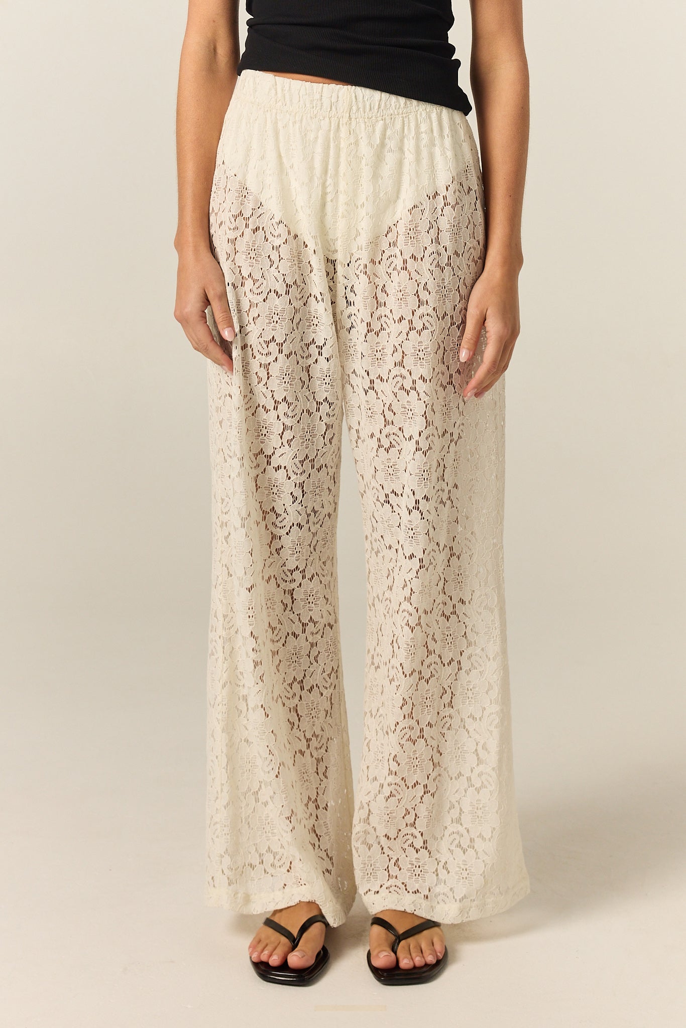 Thea 2.0 Lace Pant (Cream)