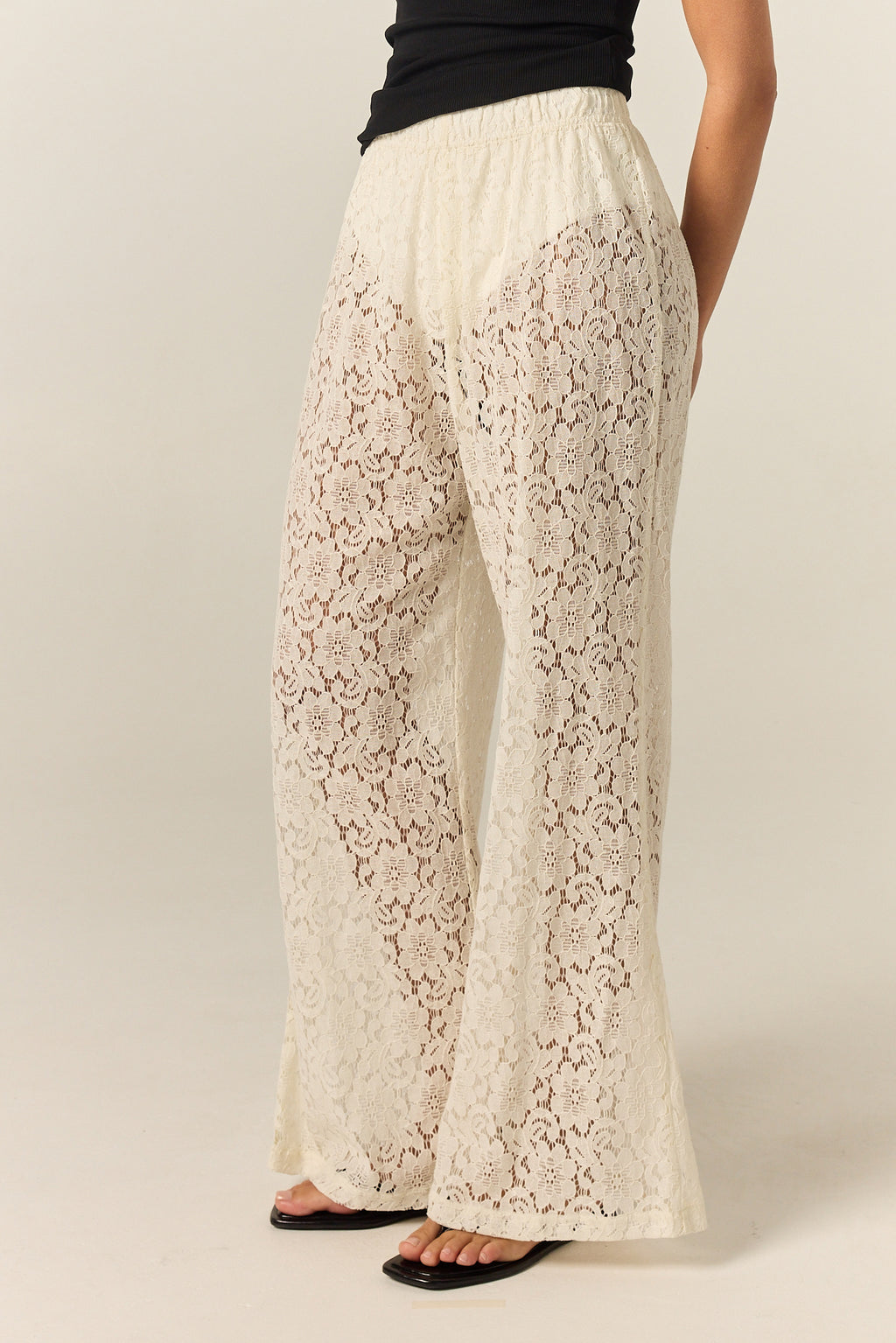 Thea 2.0 Lace Pant (Cream)