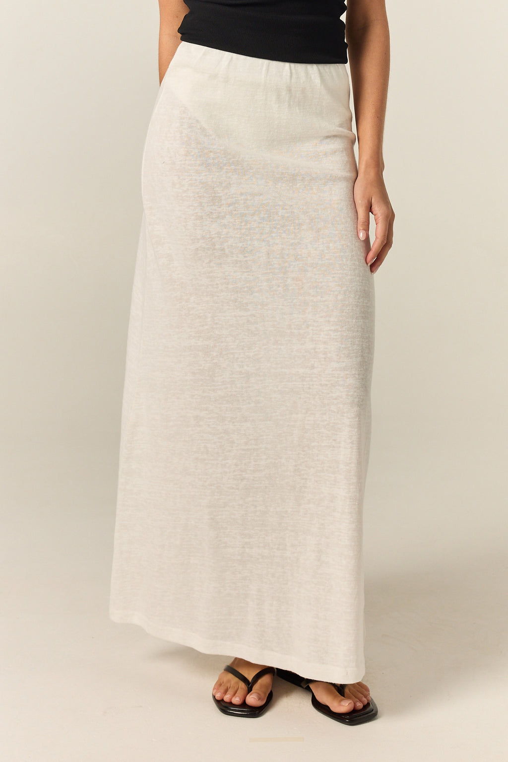 Noa Midi Skirt (White)