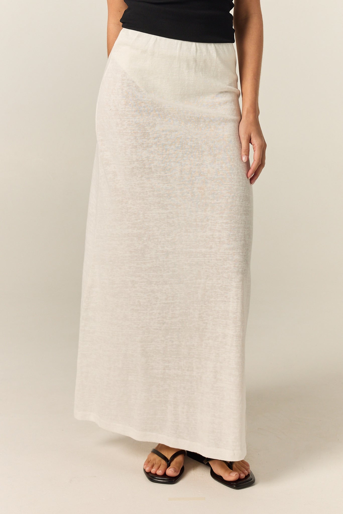 Noa Midi Skirt (White)